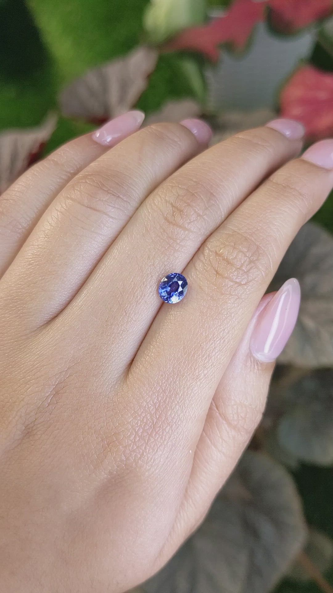 1.24 Ct. Blue Sapphire from Ceylon (Sri Lanka) Size Video