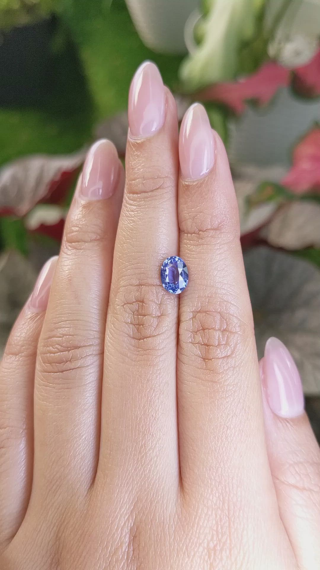 1.44 Ct. Blue Sapphire from Ceylon (Sri Lanka) Size Video