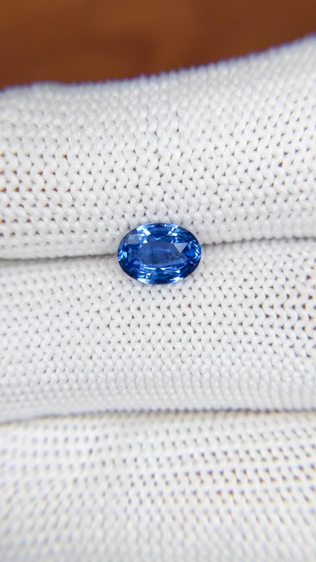 1.44 Ct. Blue Sapphire from Ceylon (Sri Lanka) Size Video