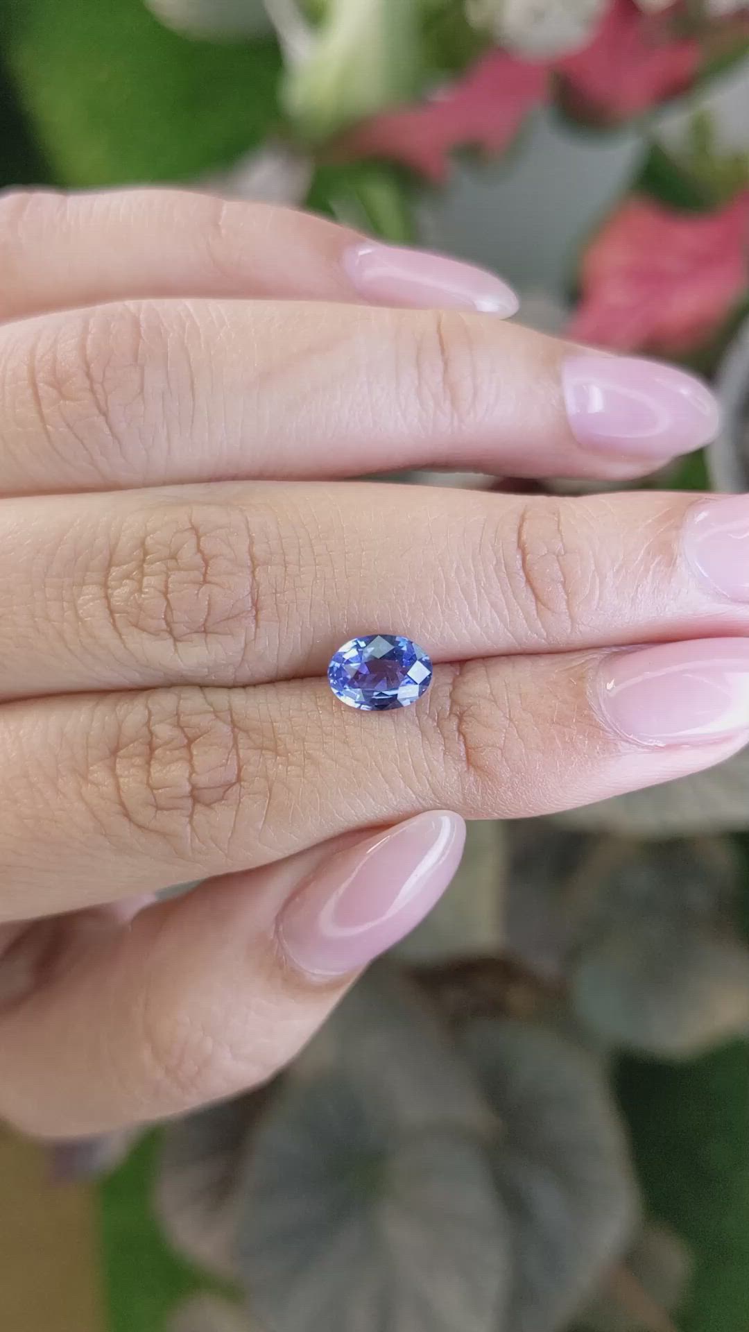 1.44 Ct. Blue Sapphire from Ceylon (Sri Lanka) Size Video