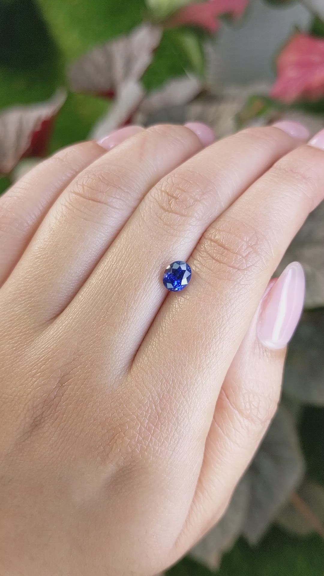 1.37 Ct. Blue Sapphire from Ceylon (Sri Lanka) Size Video