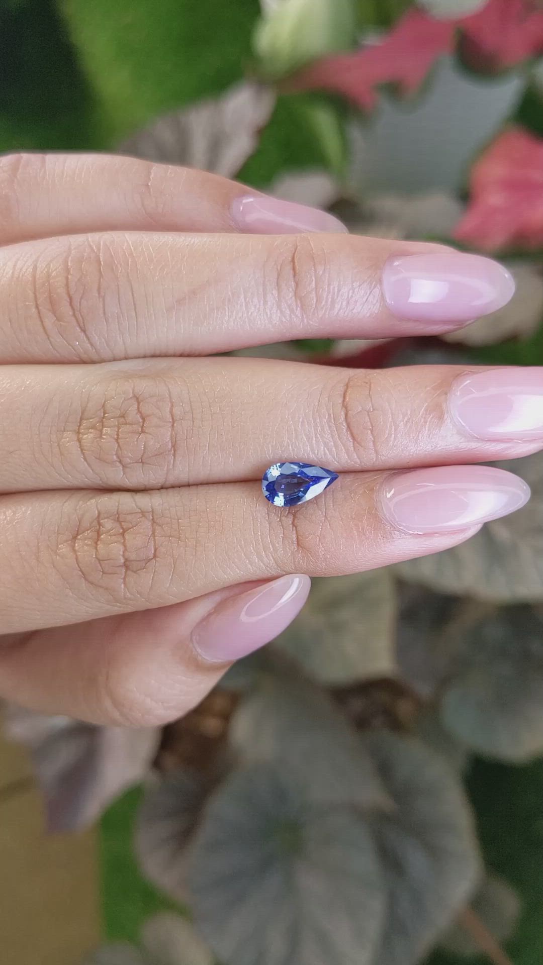 1.29 Ct. Blue Sapphire from Ceylon (Sri Lanka) Size Video