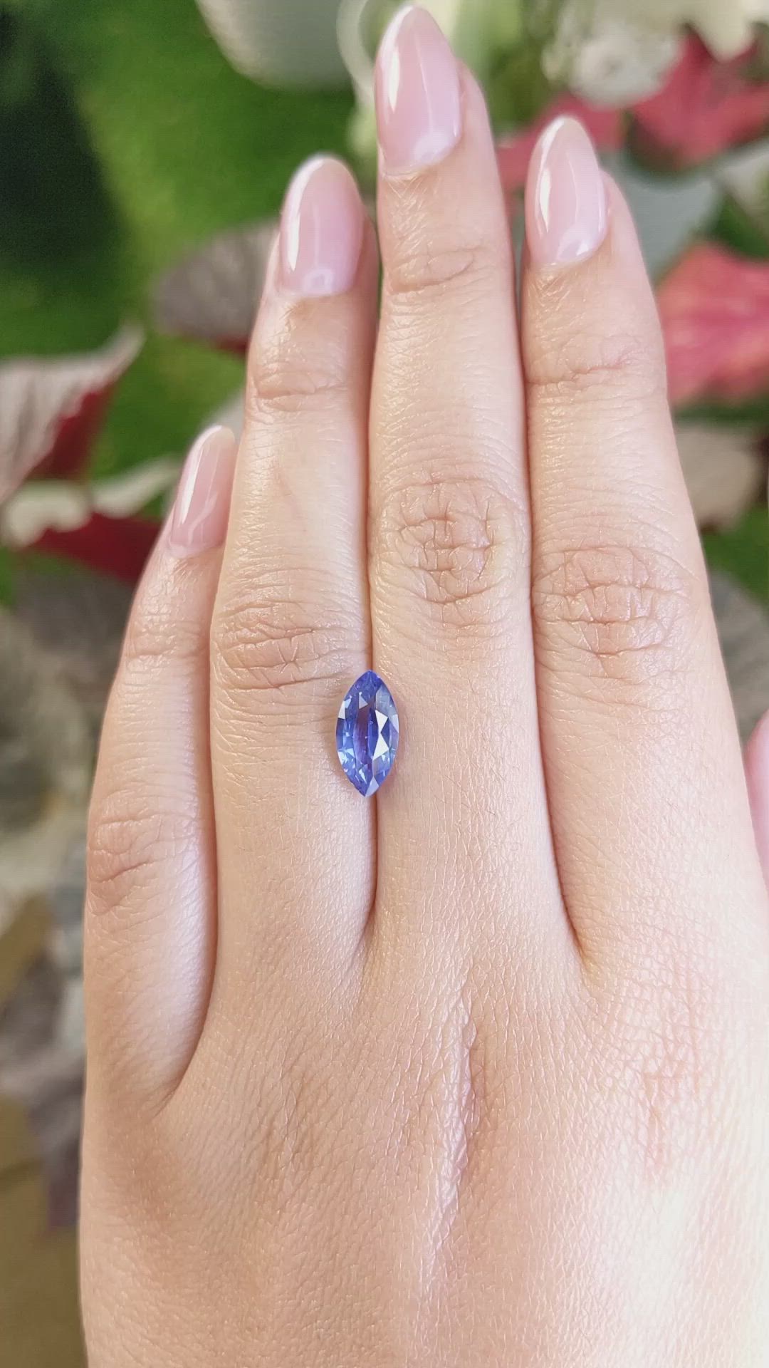 2.28 Ct. Blue Sapphire from Ceylon (Sri Lanka) Size Video