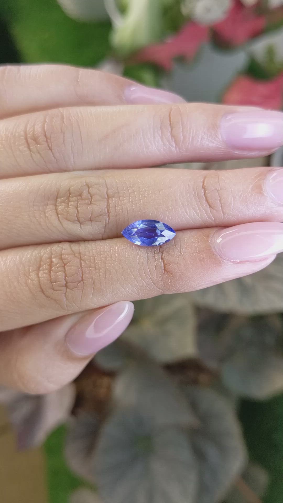 2.28 Ct. Blue Sapphire from Ceylon (Sri Lanka) Size Video