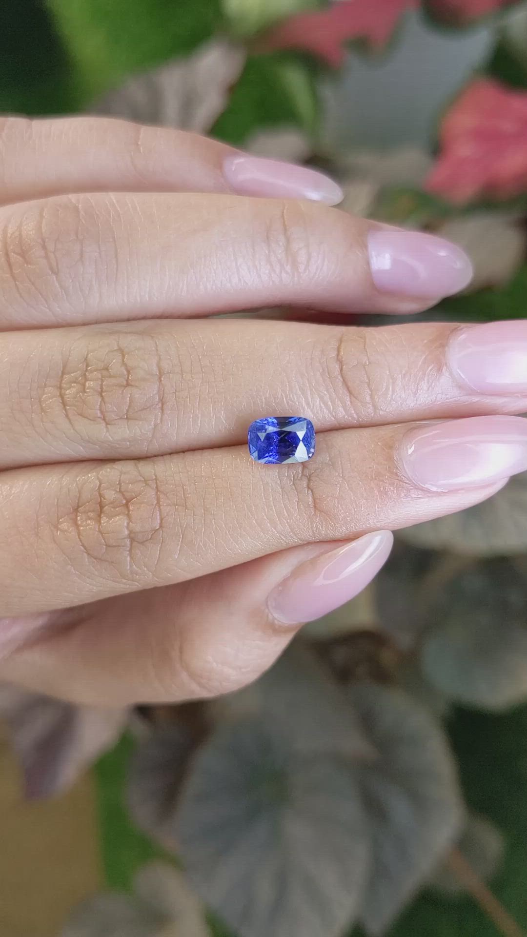 1.87 Ct. Blue Sapphire from Ceylon (Sri Lanka) Size Video