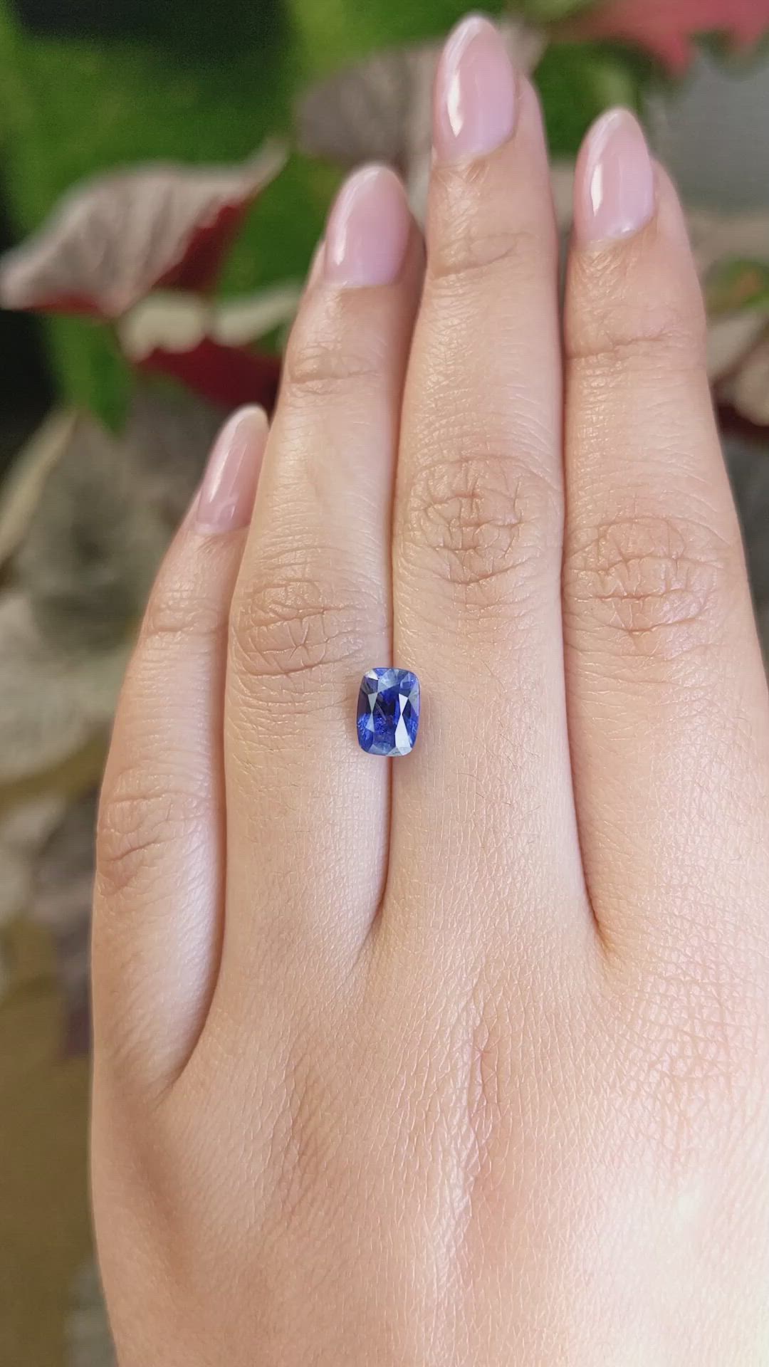 1.87 Ct. Blue Sapphire from Ceylon (Sri Lanka) Size Video