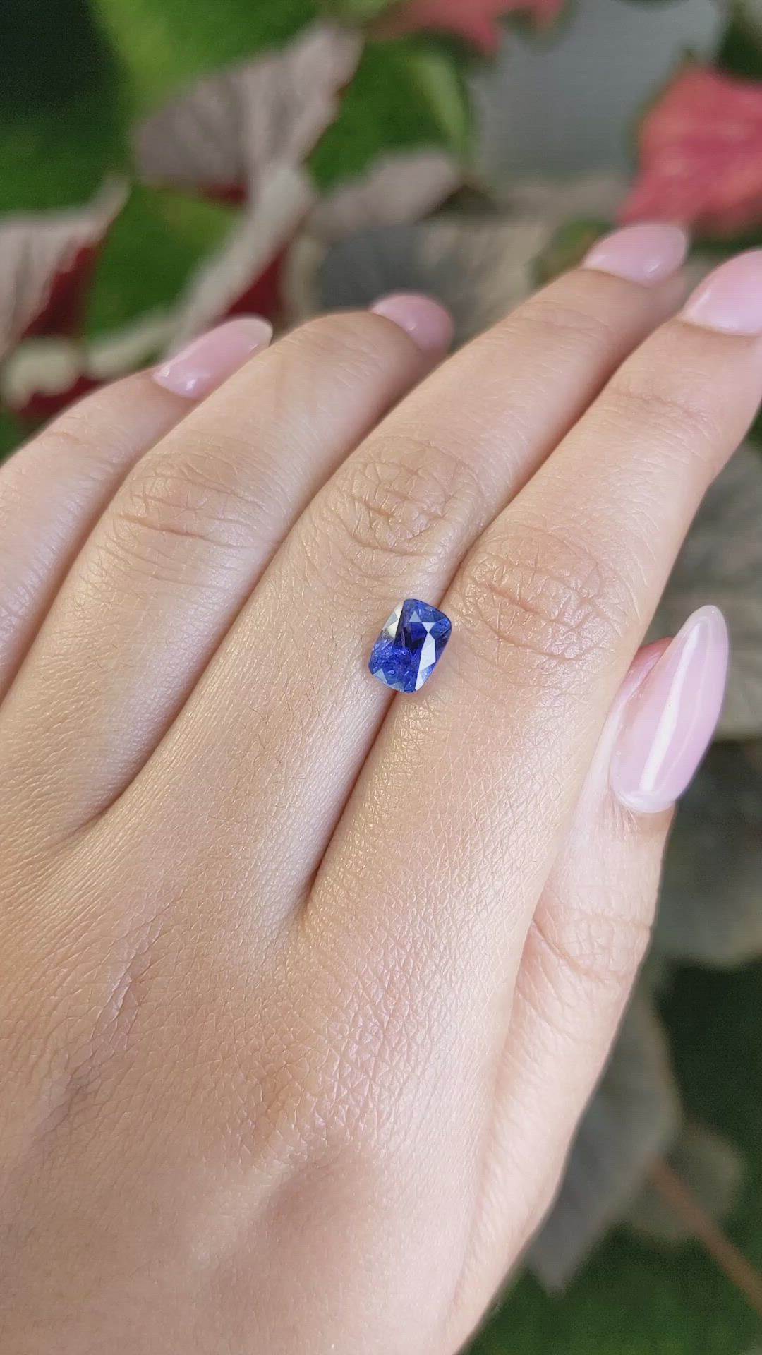 1.87 Ct. Blue Sapphire from Ceylon (Sri Lanka) Size Video
