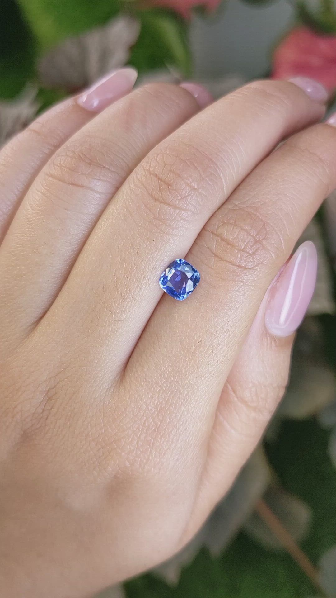 1.41 Ct. Blue Sapphire from Ceylon (Sri Lanka) Size Video