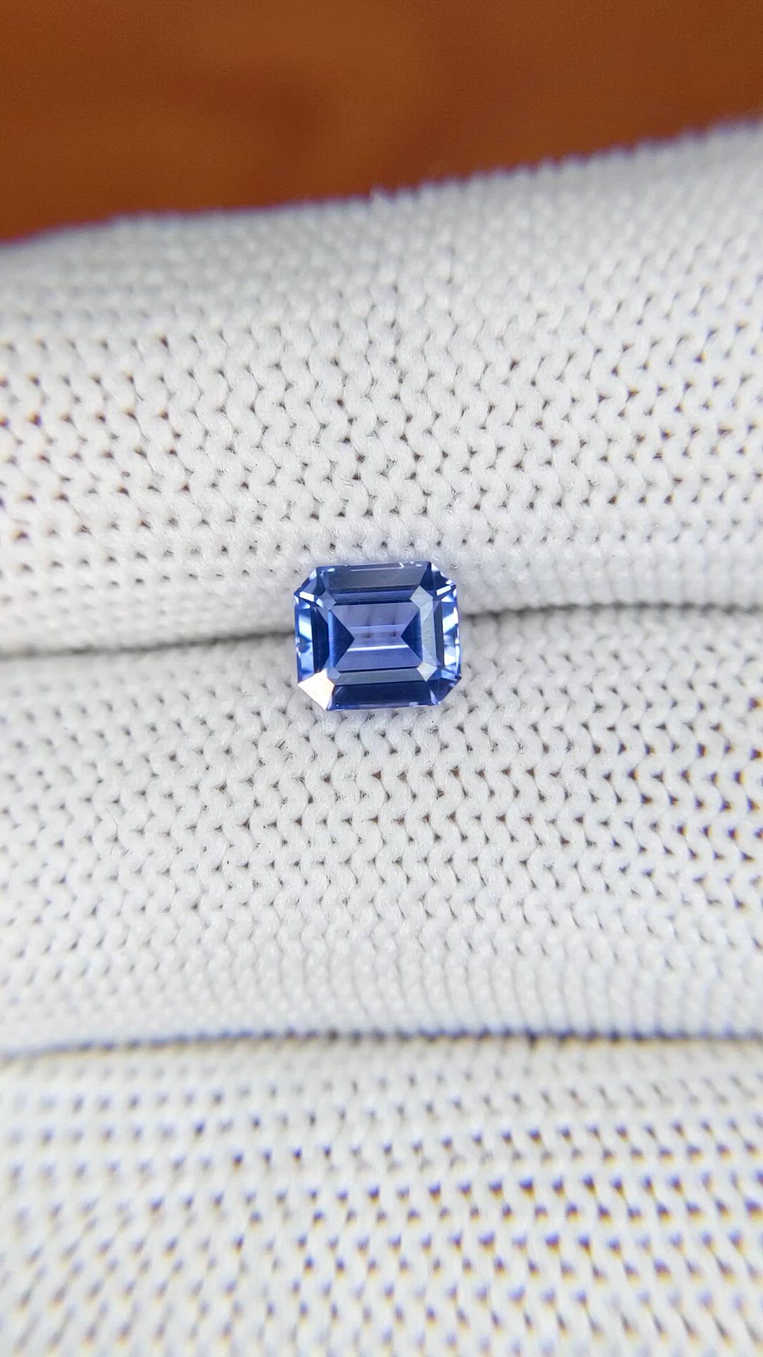 1.34 Ct. Blue Sapphire from Ceylon (Sri Lanka) Size Video