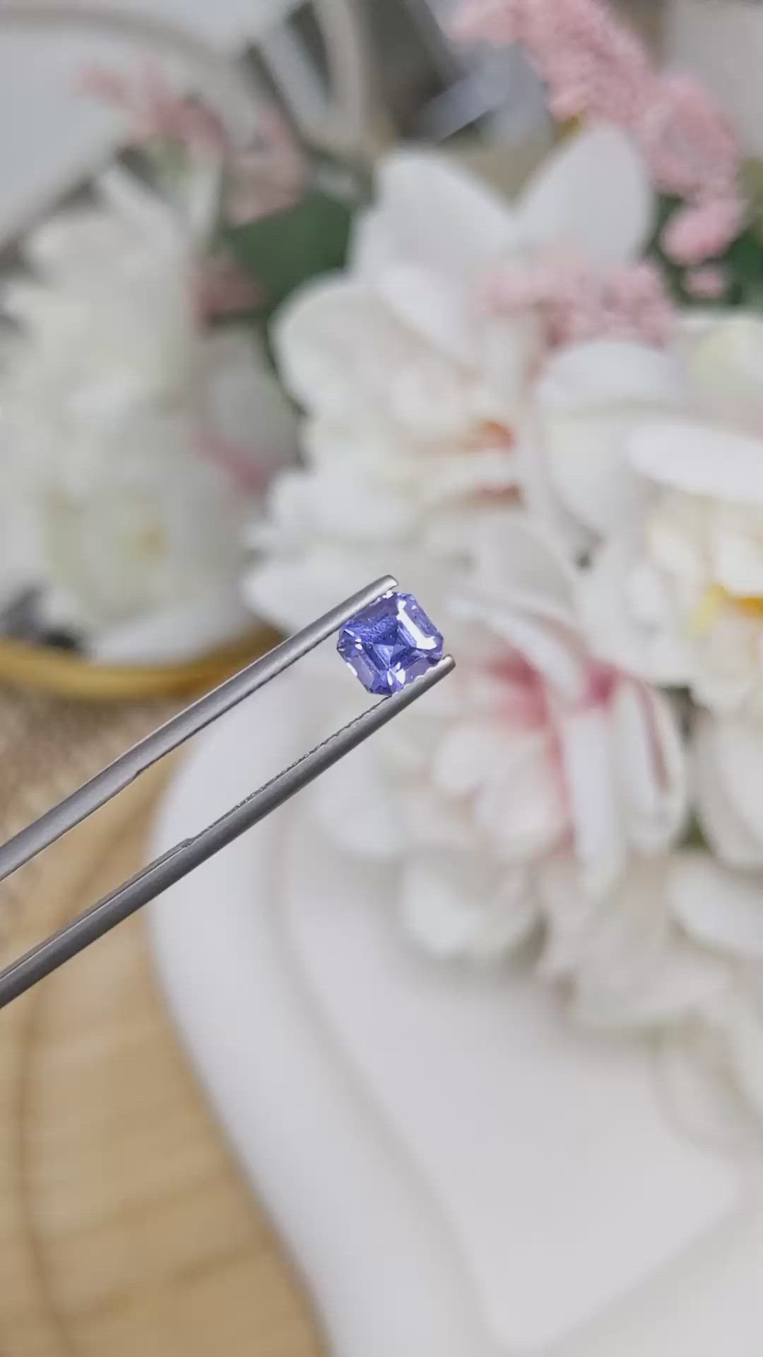 1.39 Ct. Blue Sapphire from Ceylon (Sri Lanka) Size Video