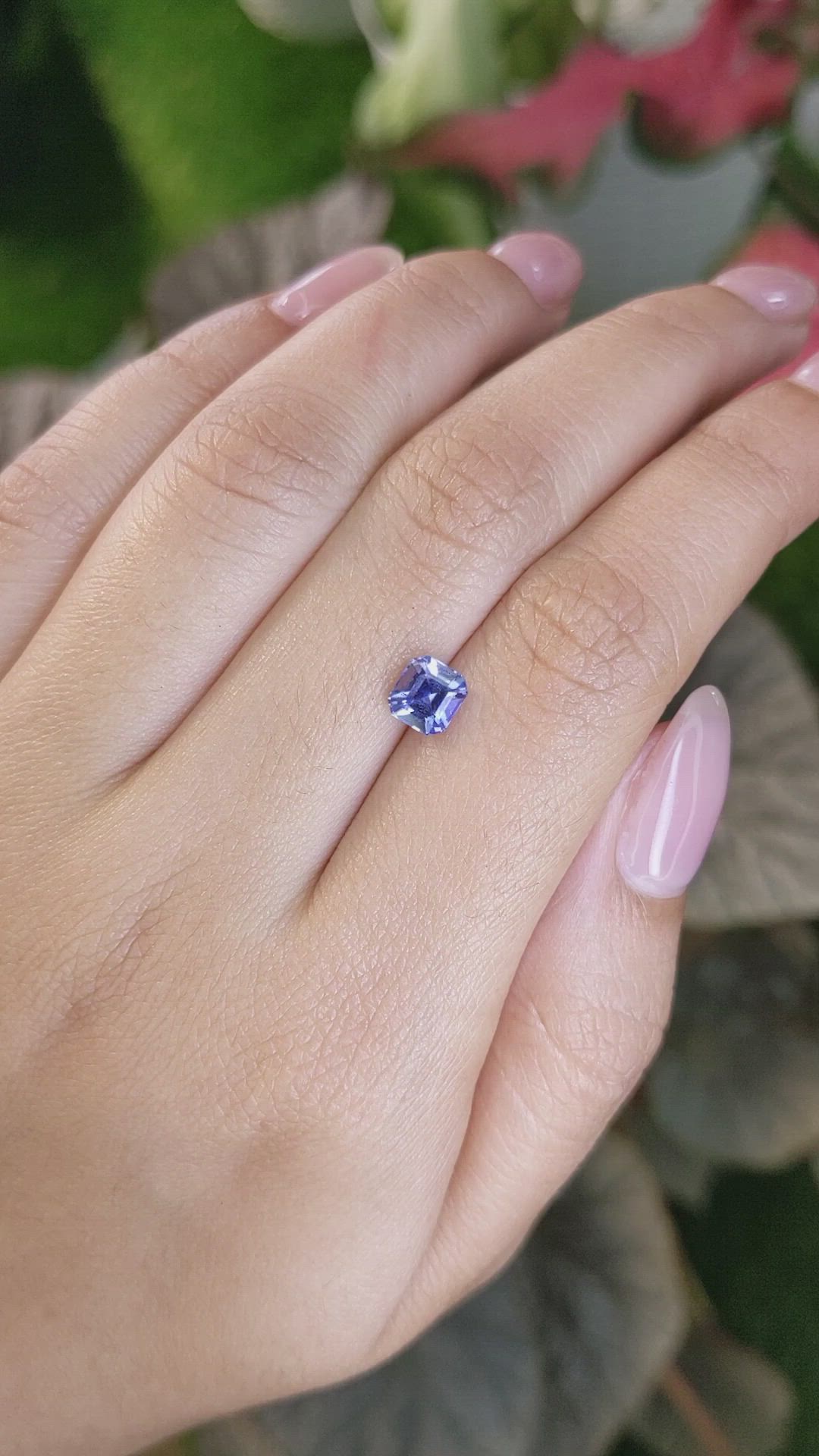 1.39 Ct. Blue Sapphire from Ceylon (Sri Lanka) Size Video