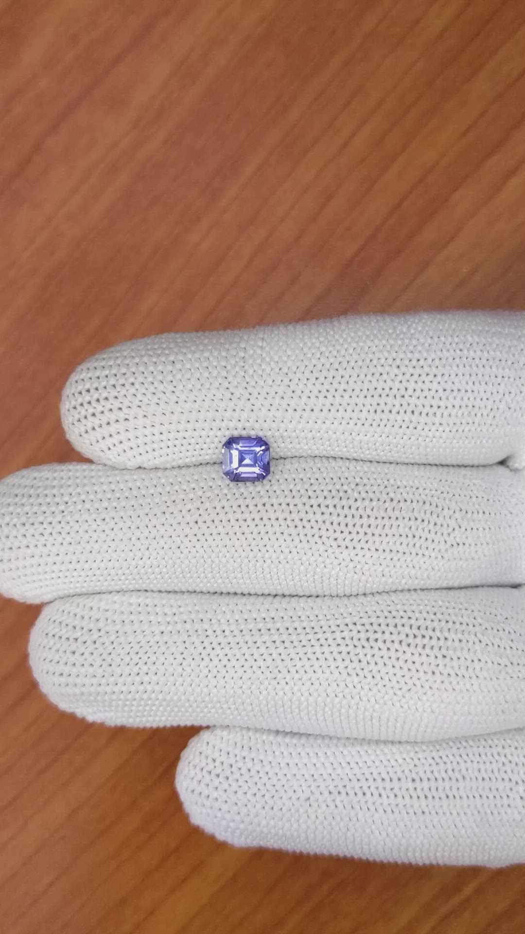 1.39 Ct. Blue Sapphire from Ceylon (Sri Lanka) Size Video