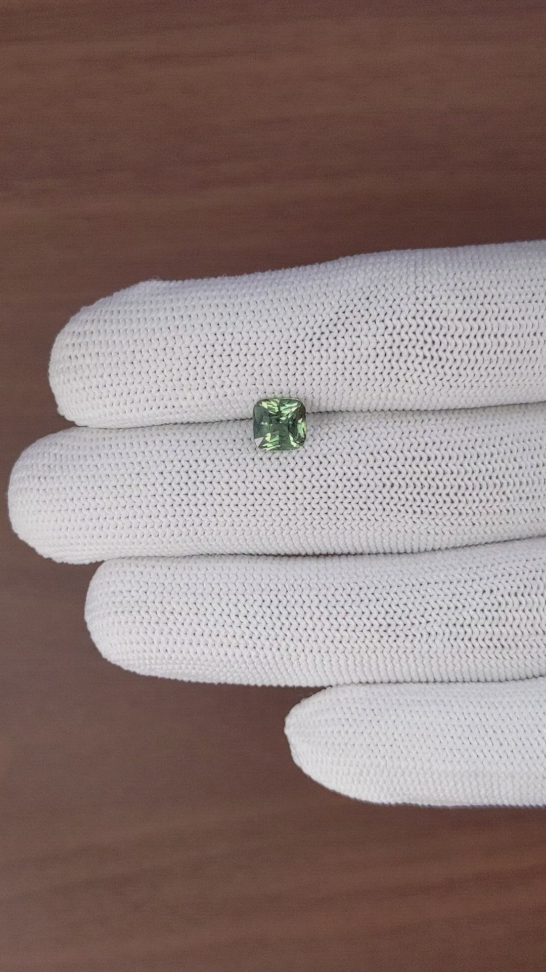 1.50 Ct. Bluish Green Sapphire from Tanzania Size Video