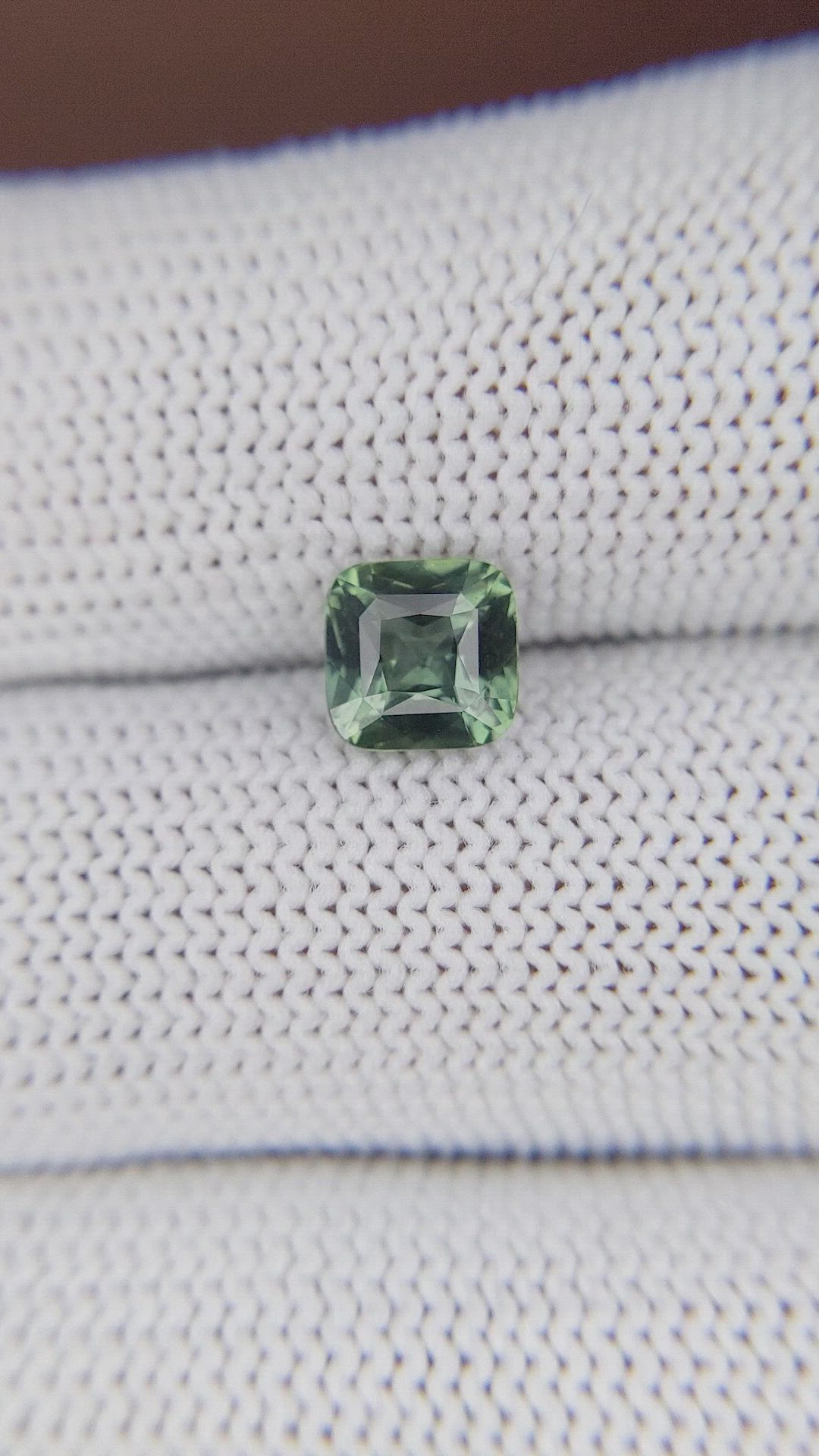 1.50 Ct. Bluish Green Sapphire from Tanzania Size Video