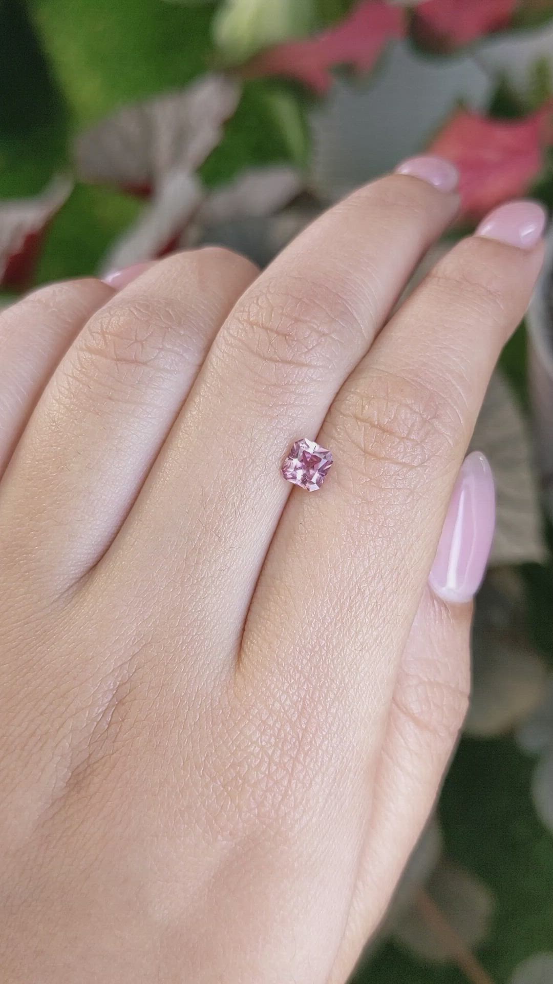 0.73 Ct. Pink Sapphire from Ceylon (Sri Lanka) Size Video