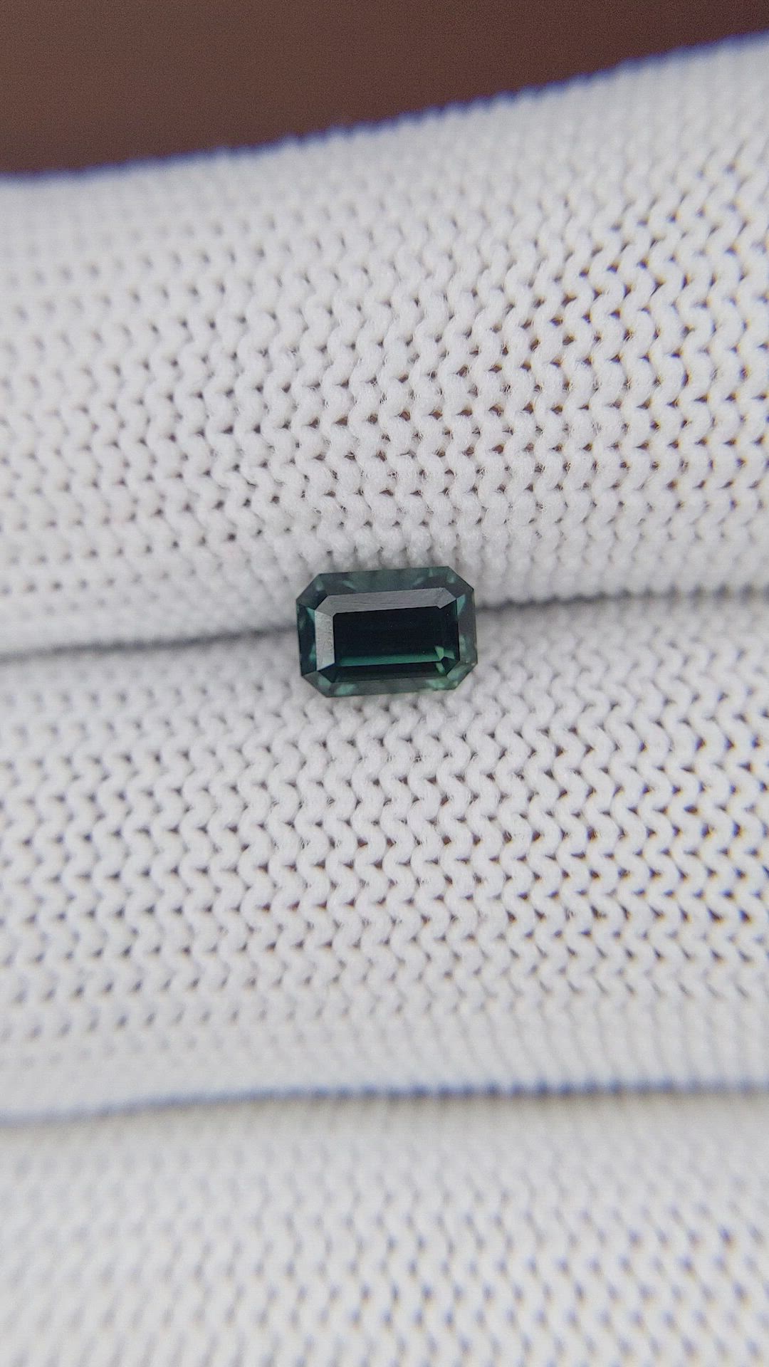 1.13 Ct. Bluish Green Sapphire from Tanzania Size Video