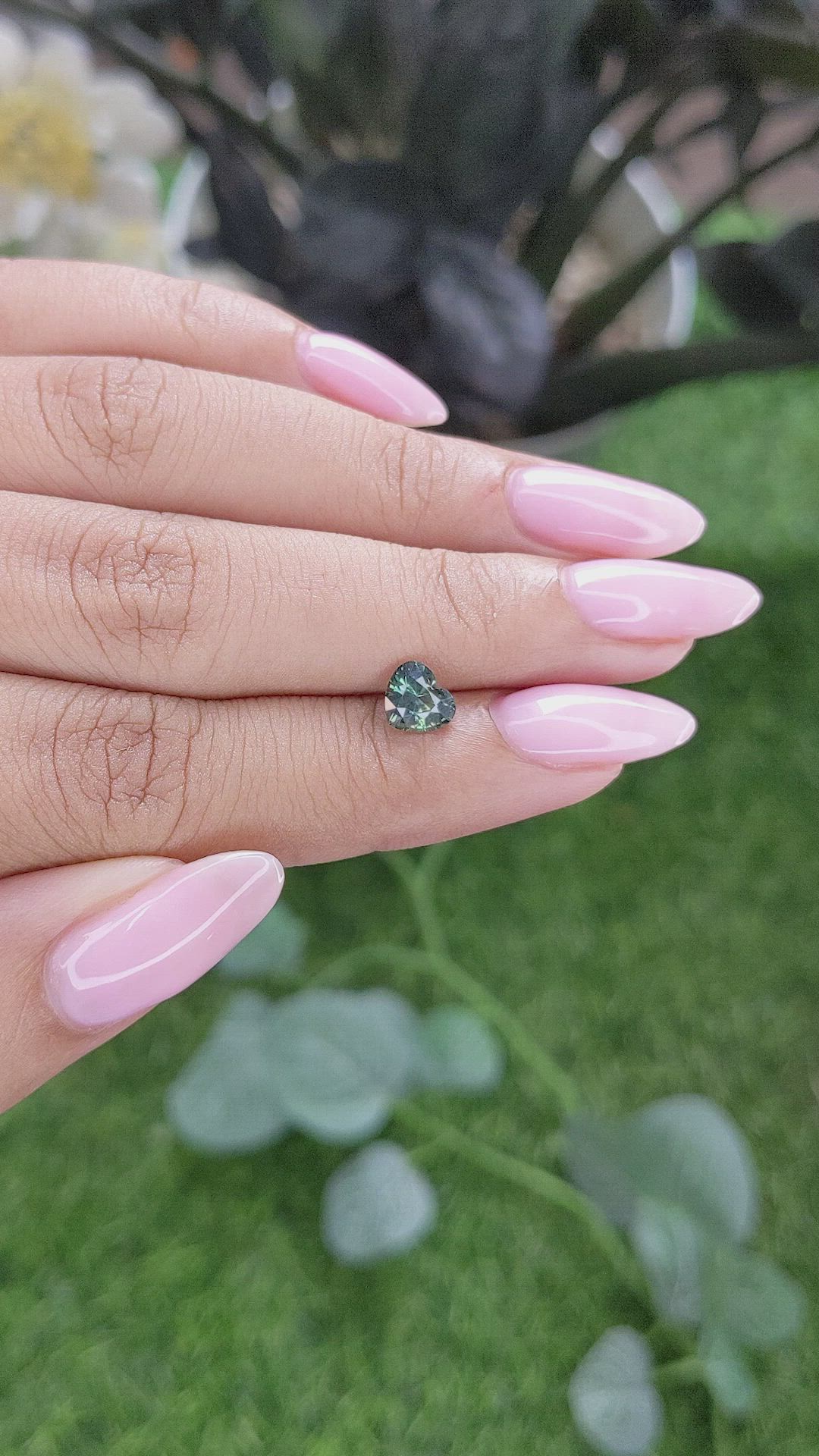 1.09 Ct. Bluish Green Sapphire from Tanzania Size Video