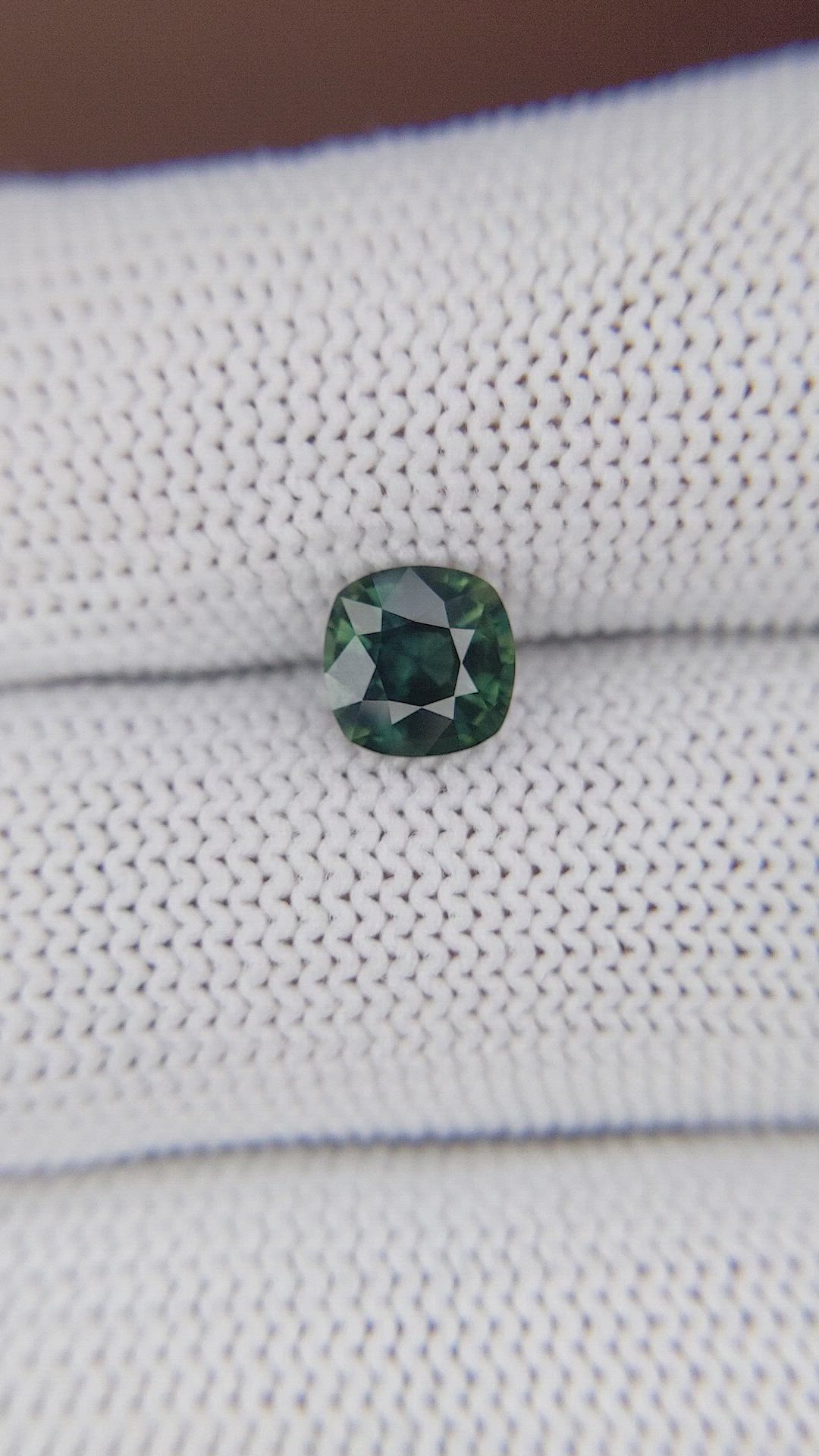 1.35 Ct. Bluish Green Sapphire from Tanzania Size Video