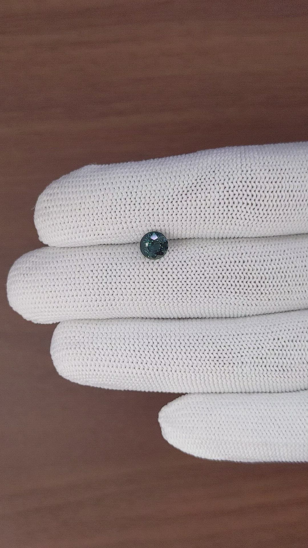 1.16 Ct. Bluish Green Sapphire from Tanzania Size Video