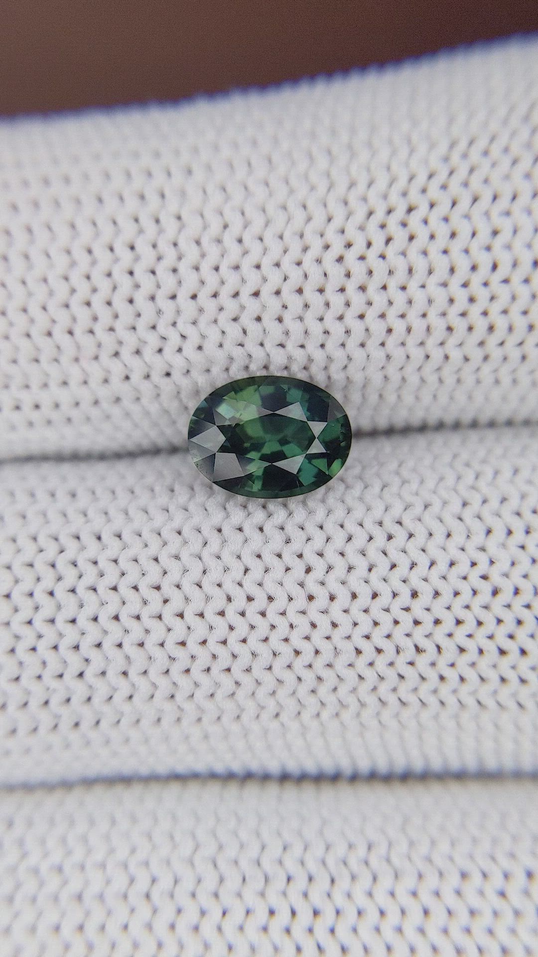 1.63 Ct. Bluish Green Sapphire from Tanzania Size Video