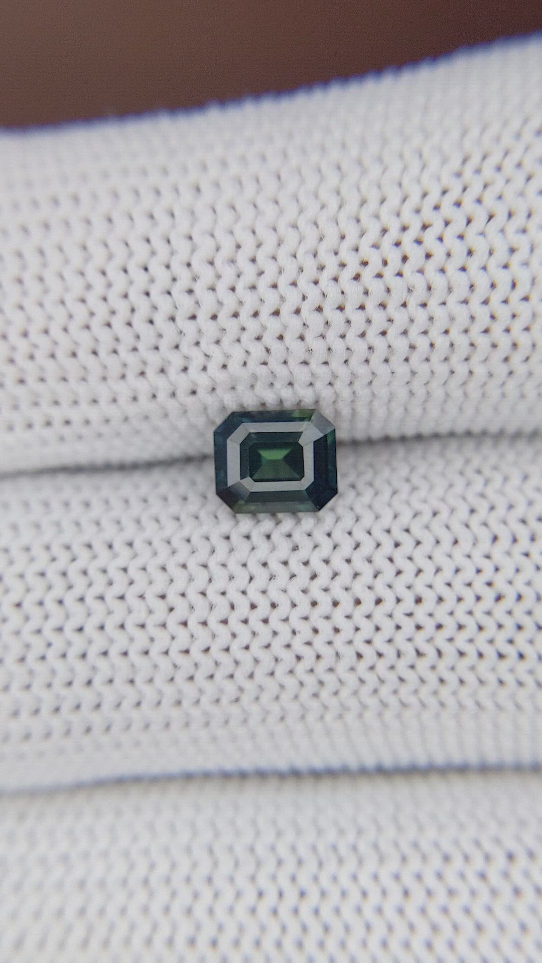 1.07 Ct. Bluish Green Sapphire from Tanzania Size Video
