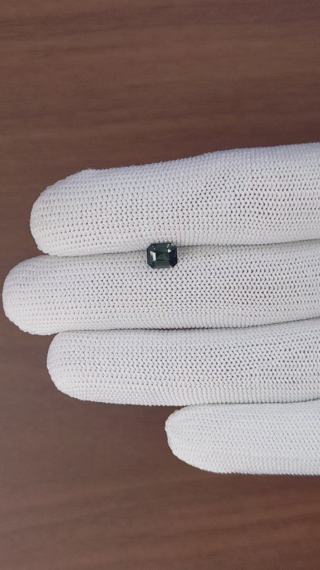 1.07 Ct. Bluish Green Sapphire from Tanzania Size Video