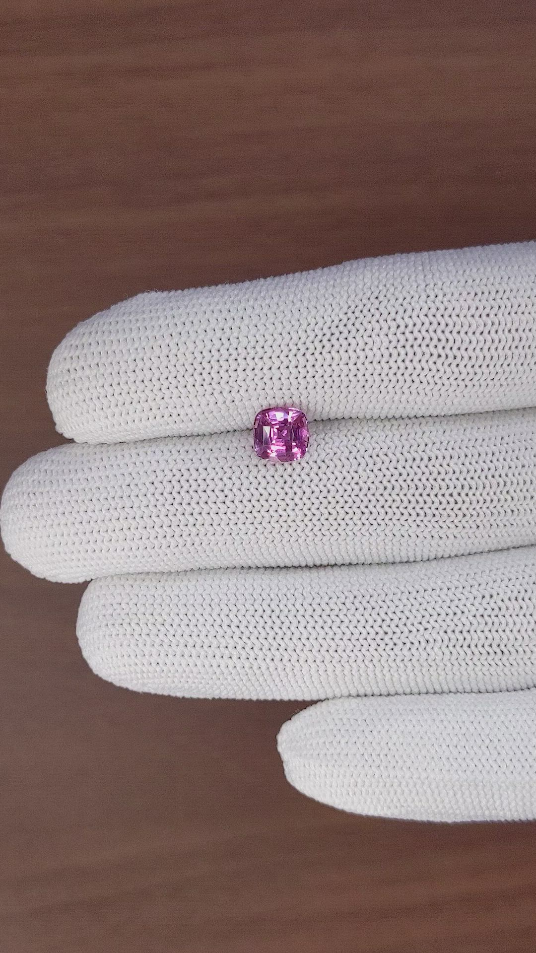 1.57 Ct. Purplish Pink Sapphire from Madagascar Size Video