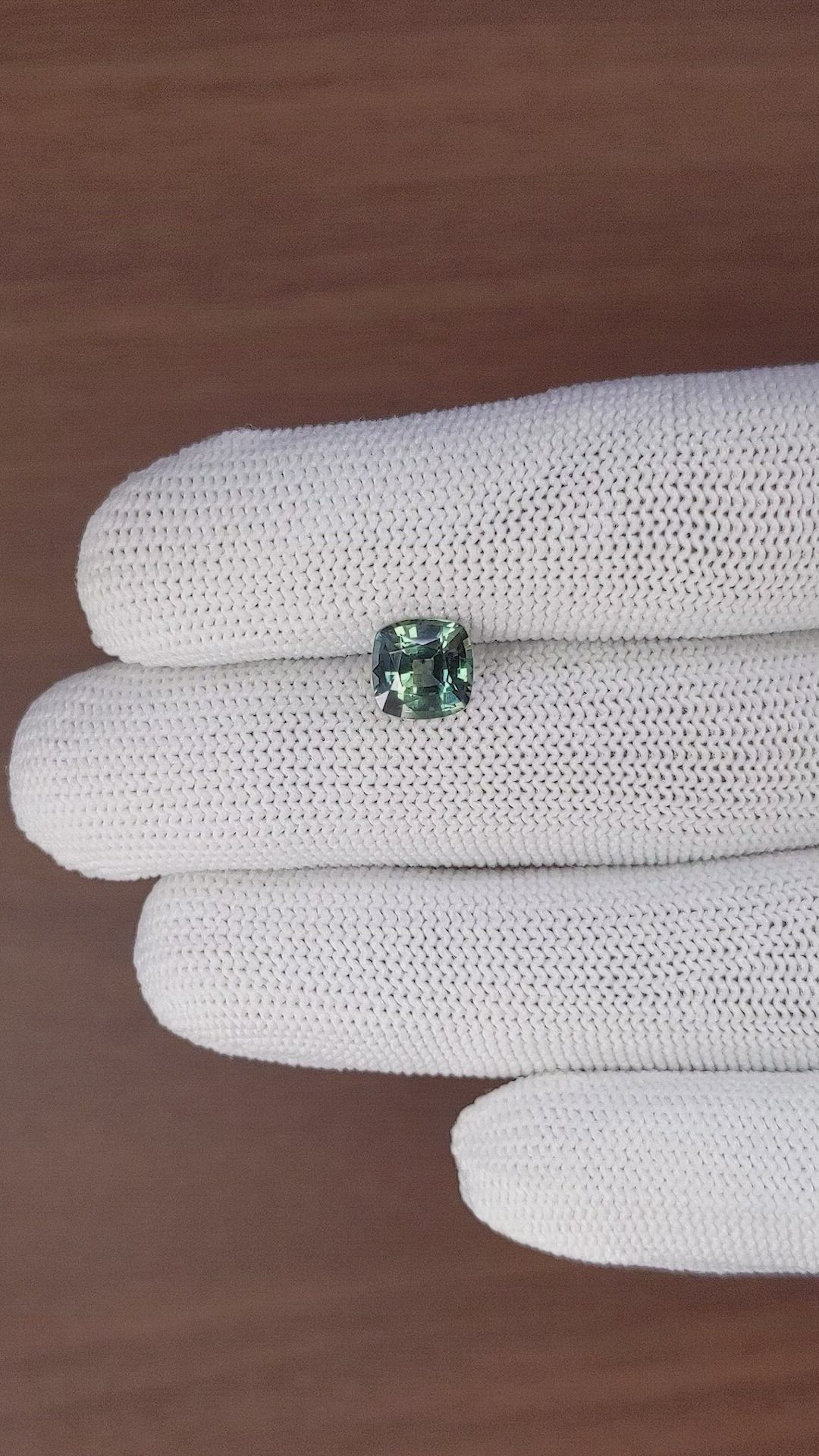 2.30 Ct. Bluish Green Sapphire from Tanzania Size Video
