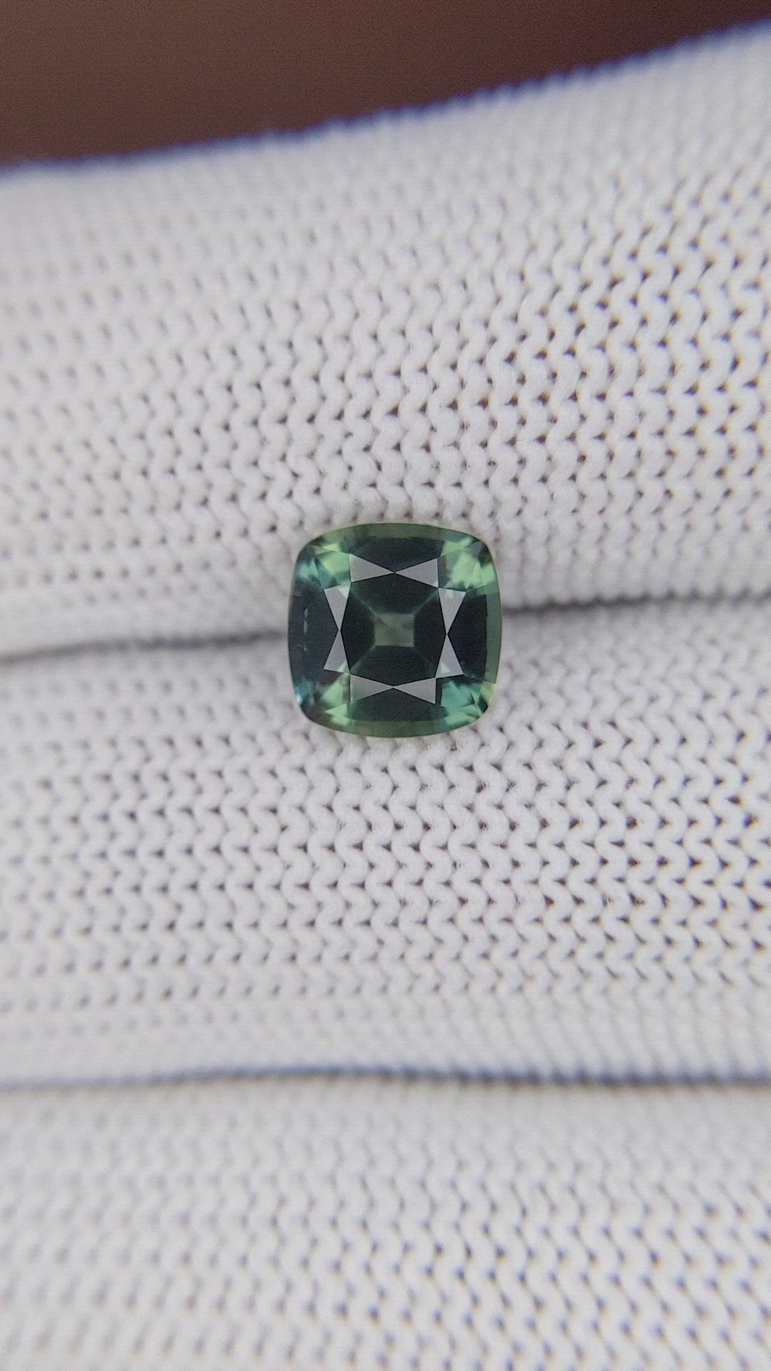 2.30 Ct. Bluish Green Sapphire from Tanzania Size Video