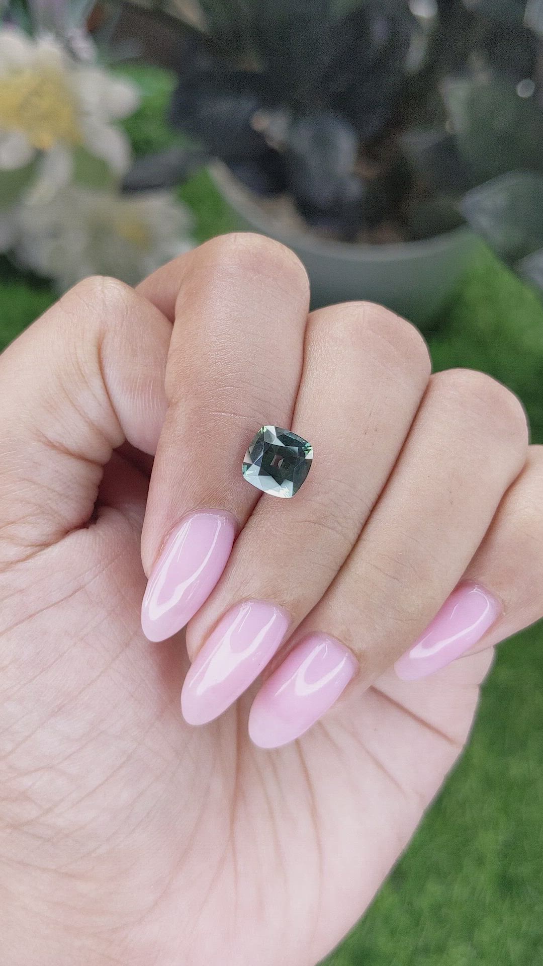 2.30 Ct. Bluish Green Sapphire from Tanzania Size Video