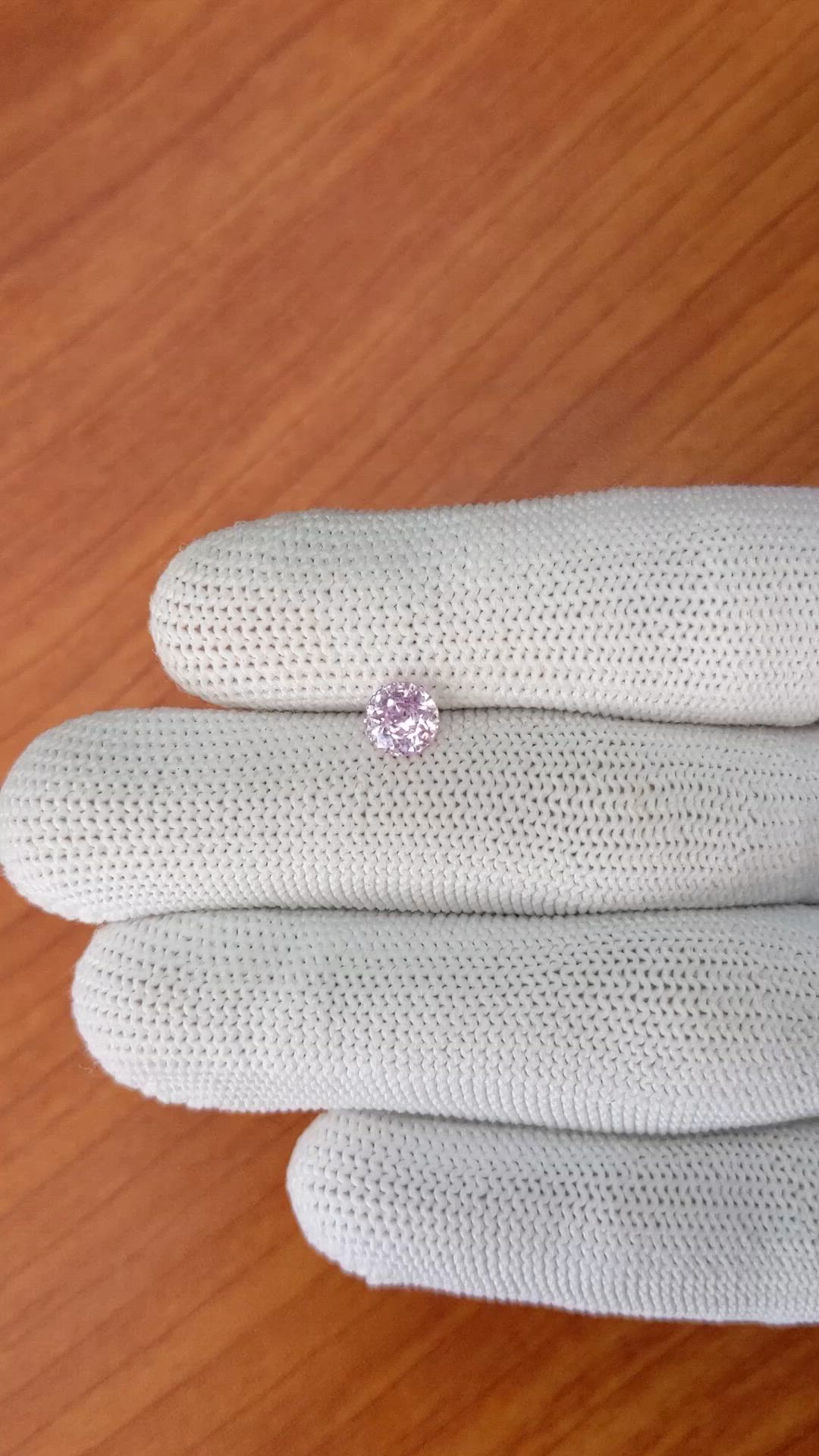 1.06 Ct. Purplish Pink Sapphire from Ceylon (Sri Lanka) Size Video