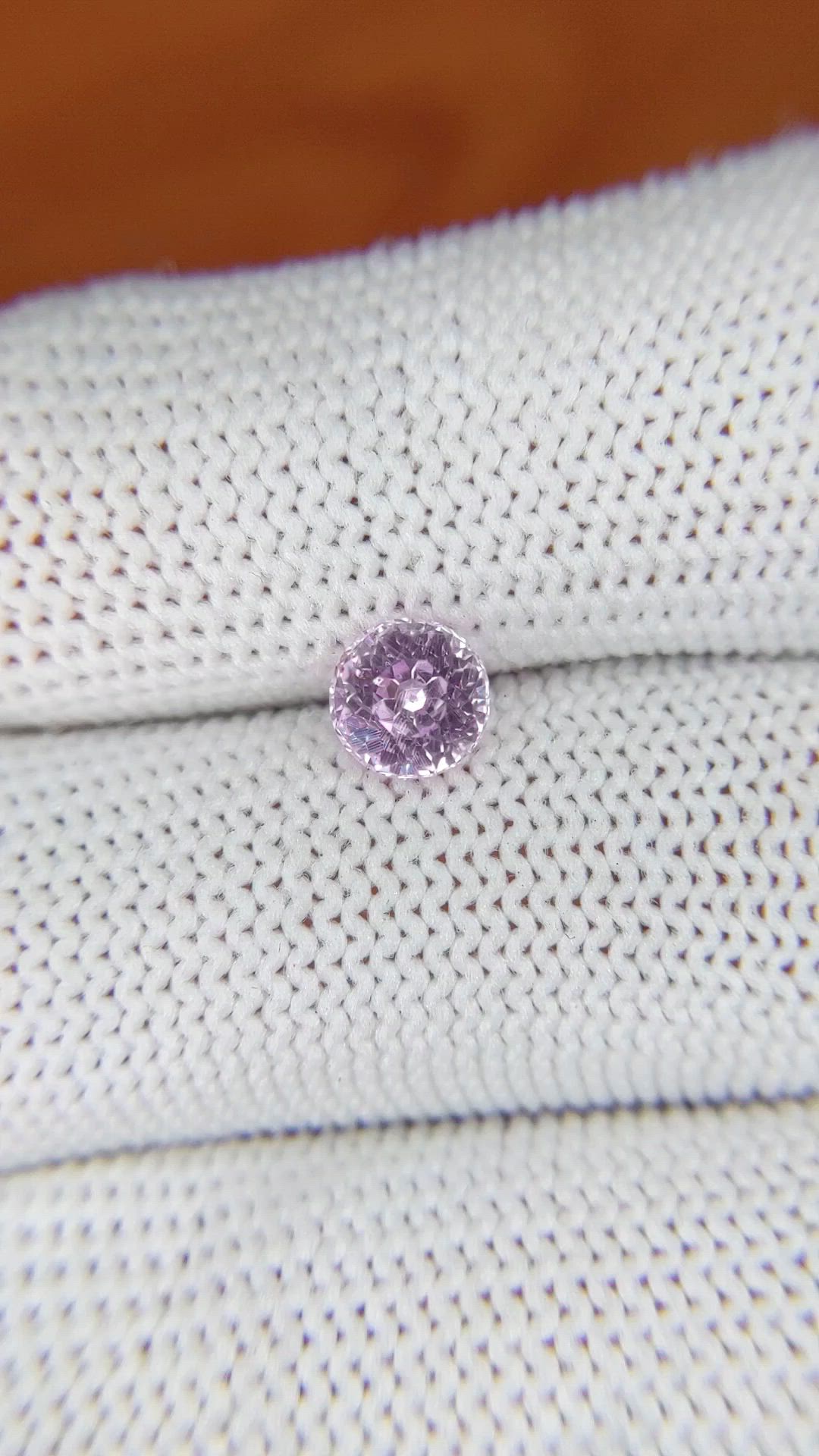 1.06 Ct. Purplish Pink Sapphire from Ceylon (Sri Lanka) Size Video