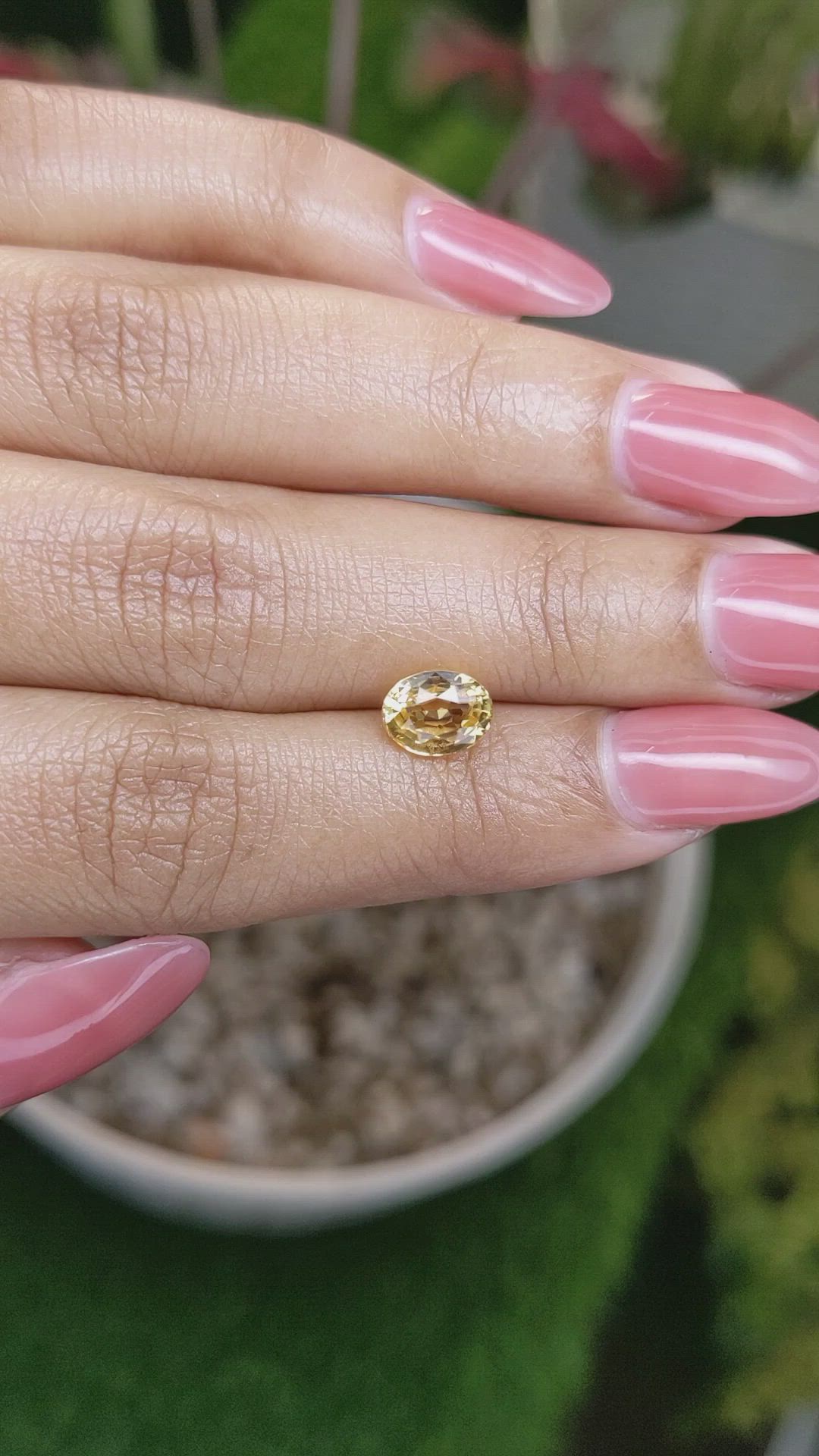 1.88 Ct. Yellow Sapphire from Ceylon (Sri Lanka) Size Video