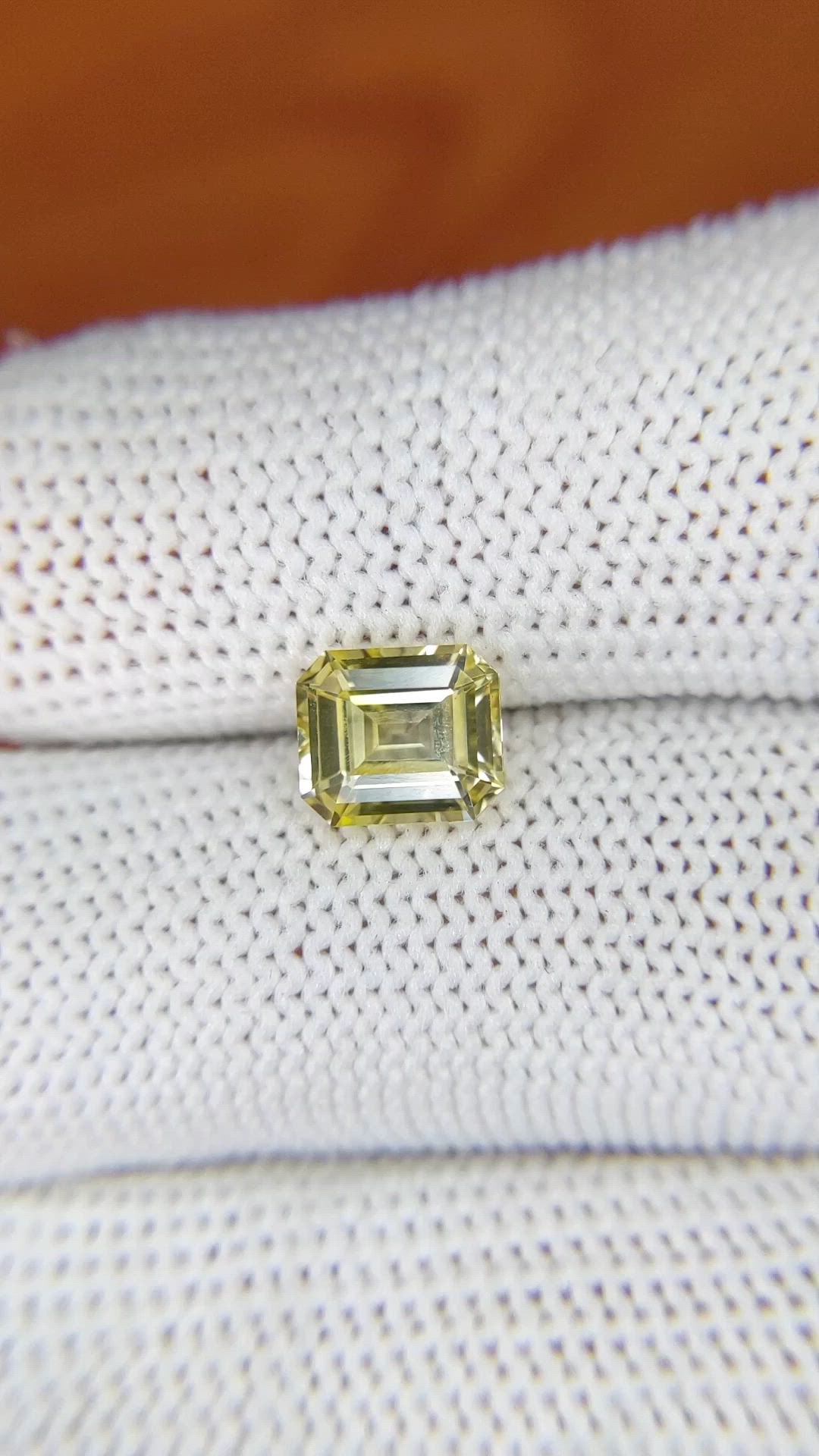 1.99 Ct. Yellow Sapphire from Ceylon (Sri Lanka) Size Video