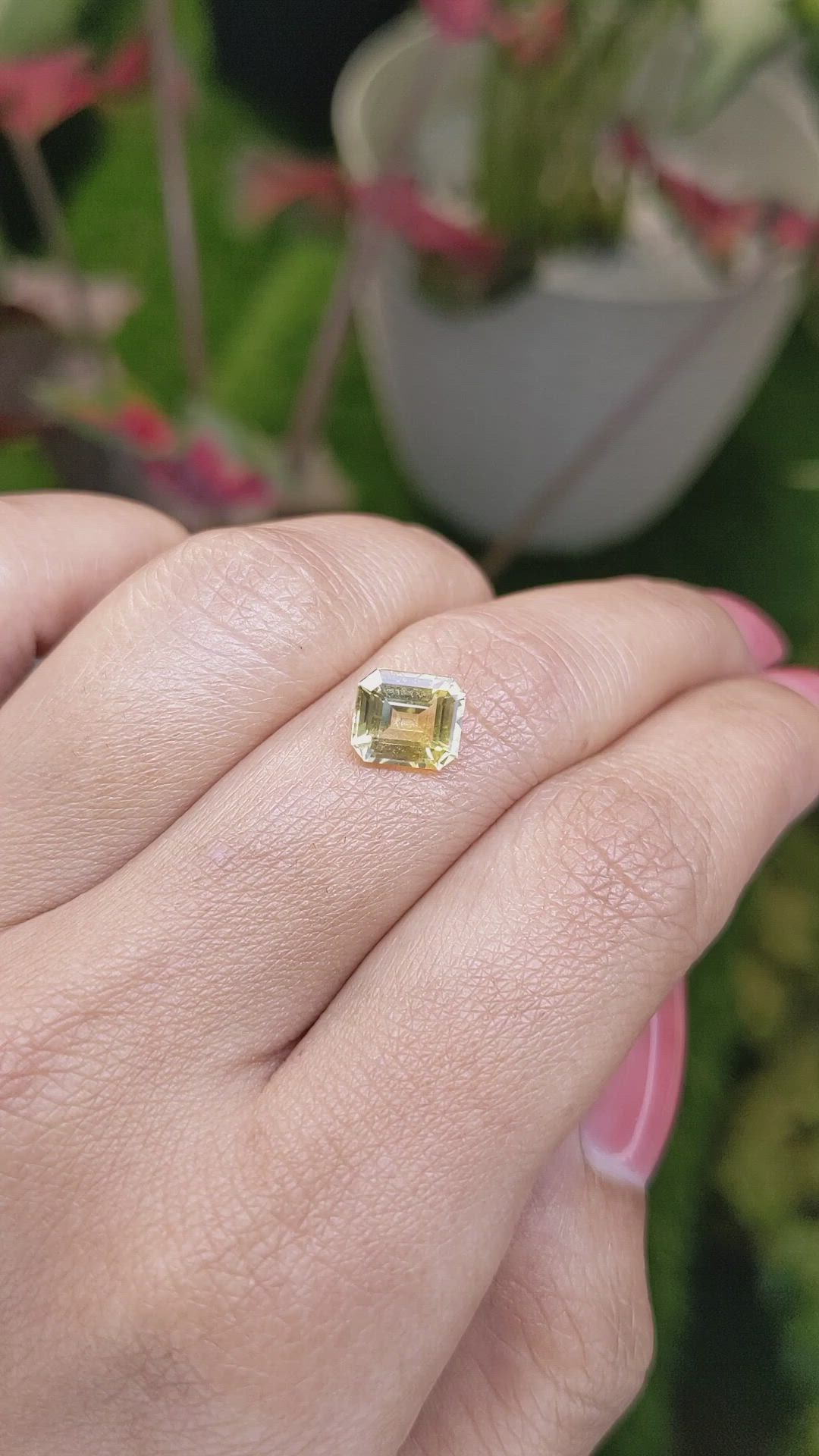 1.99 Ct. Yellow Sapphire from Ceylon (Sri Lanka) Size Video