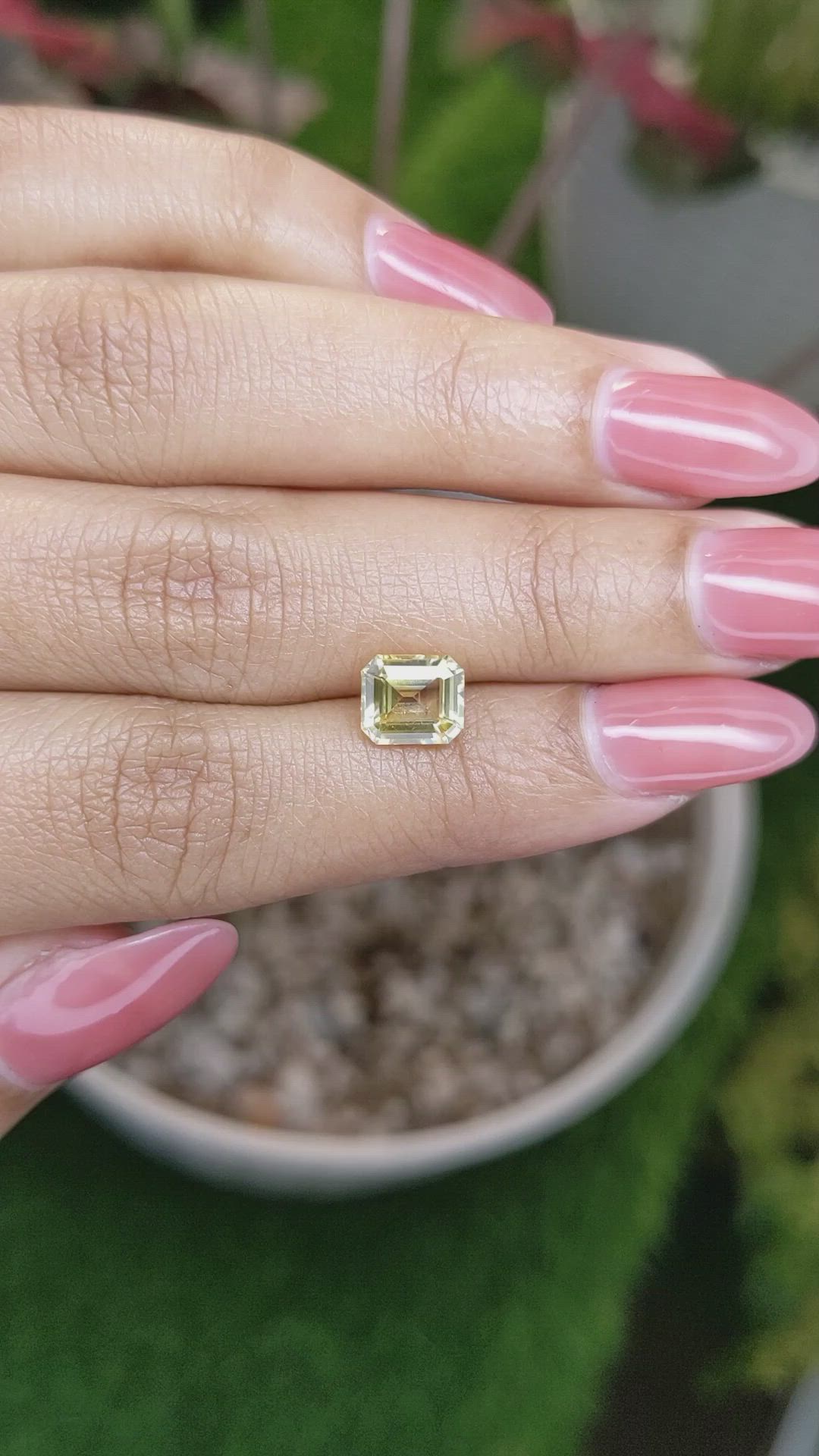 1.99 Ct. Yellow Sapphire from Ceylon (Sri Lanka) Size Video