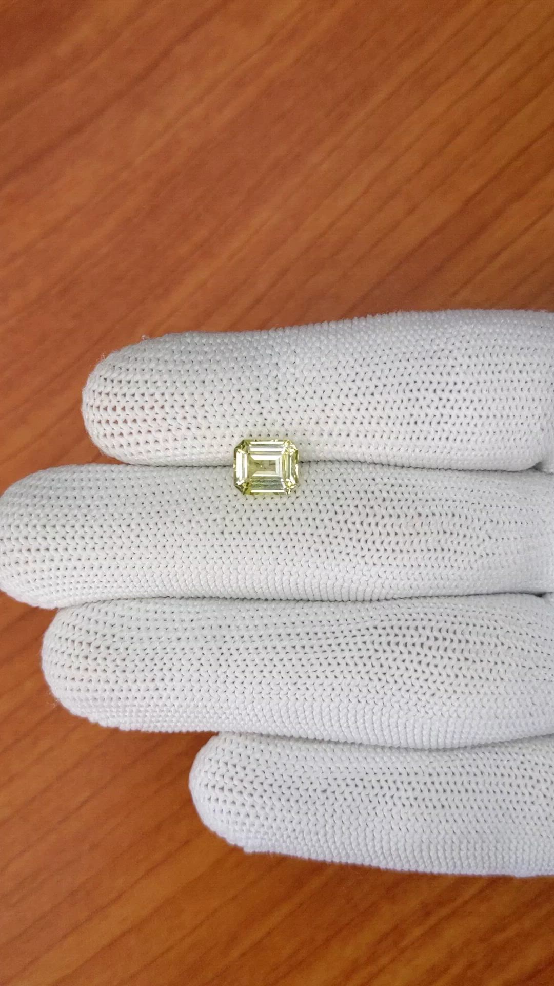 1.99 Ct. Yellow Sapphire from Ceylon (Sri Lanka) Size Video