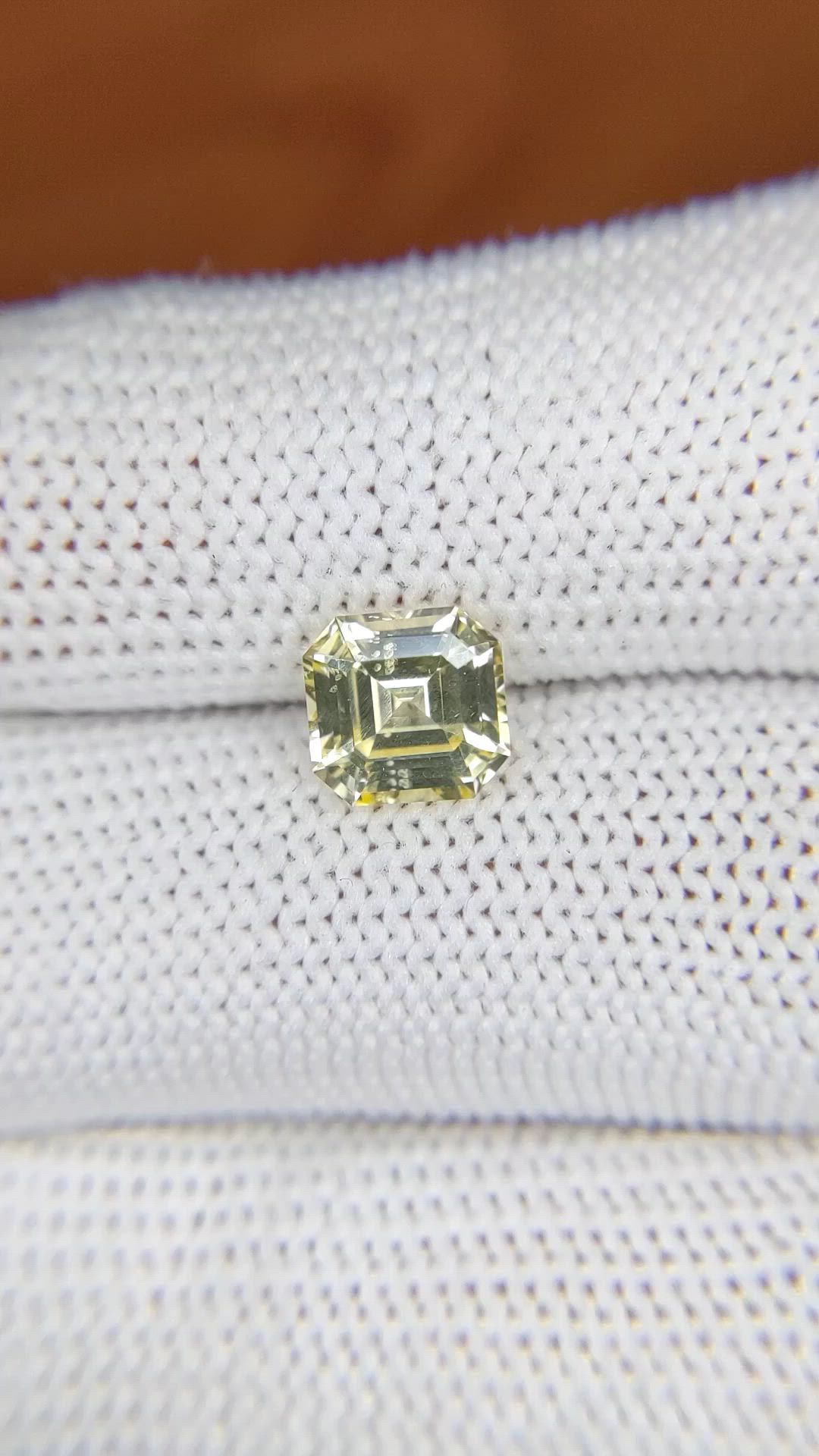 2.06 Ct. Yellow Sapphire from Ceylon (Sri Lanka) Size Video