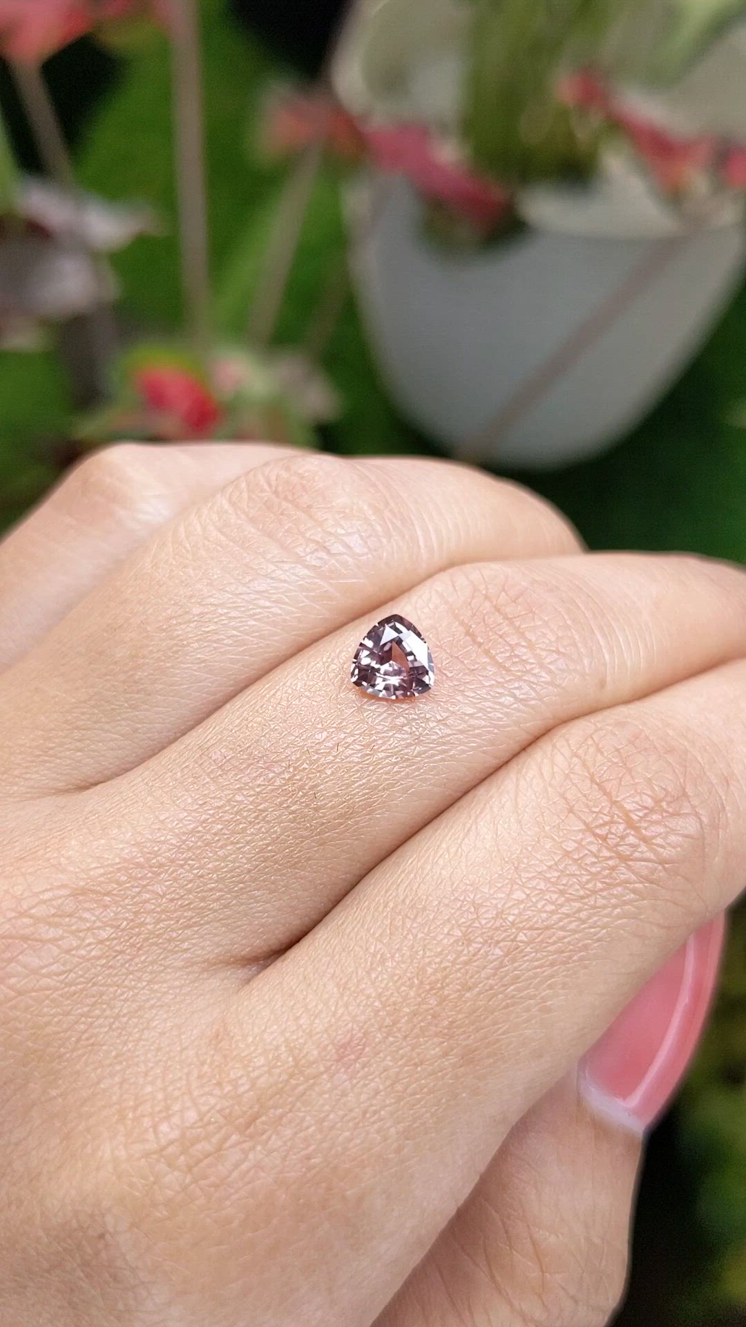 0.81 Ct. Pinkish Brown Sapphire from Ceylon (Sri Lanka) Size Video