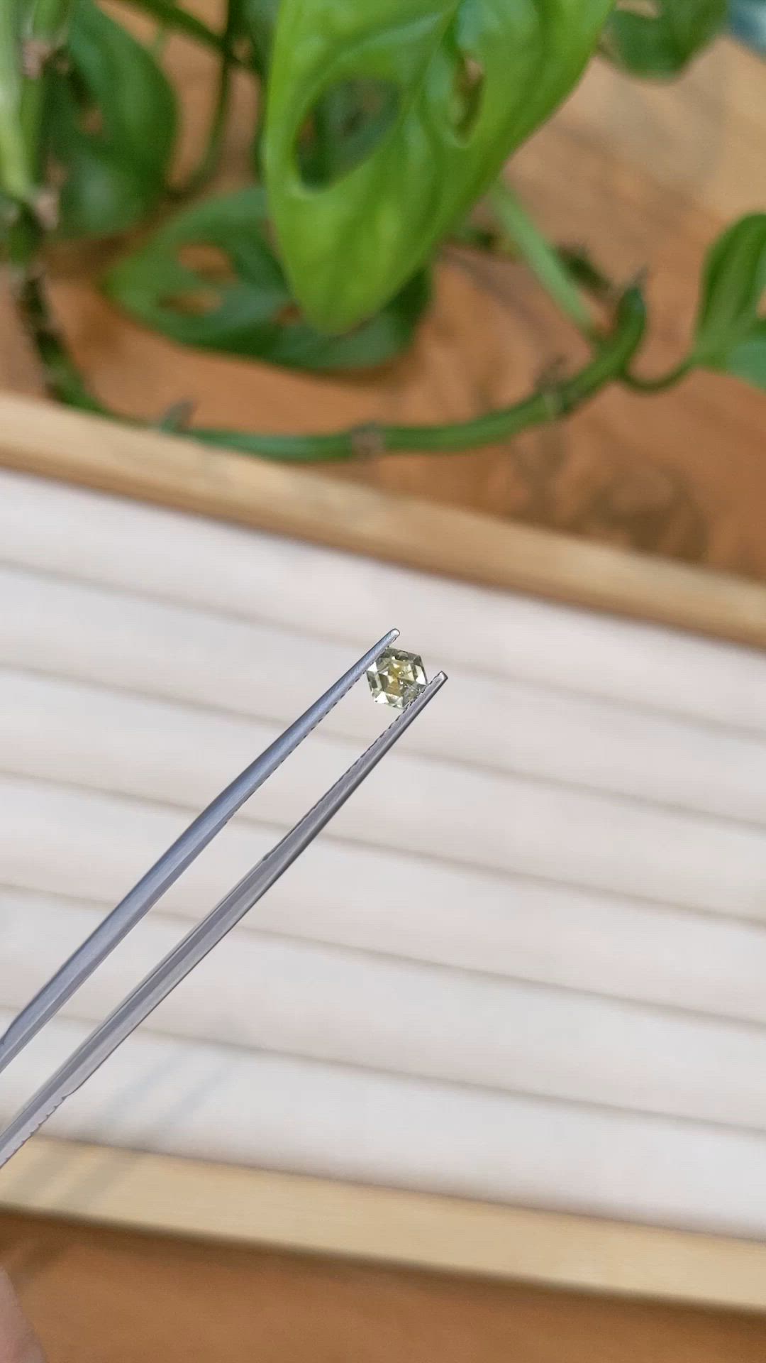 0.39 Ct. Yellow Sapphire from Montana Size Video