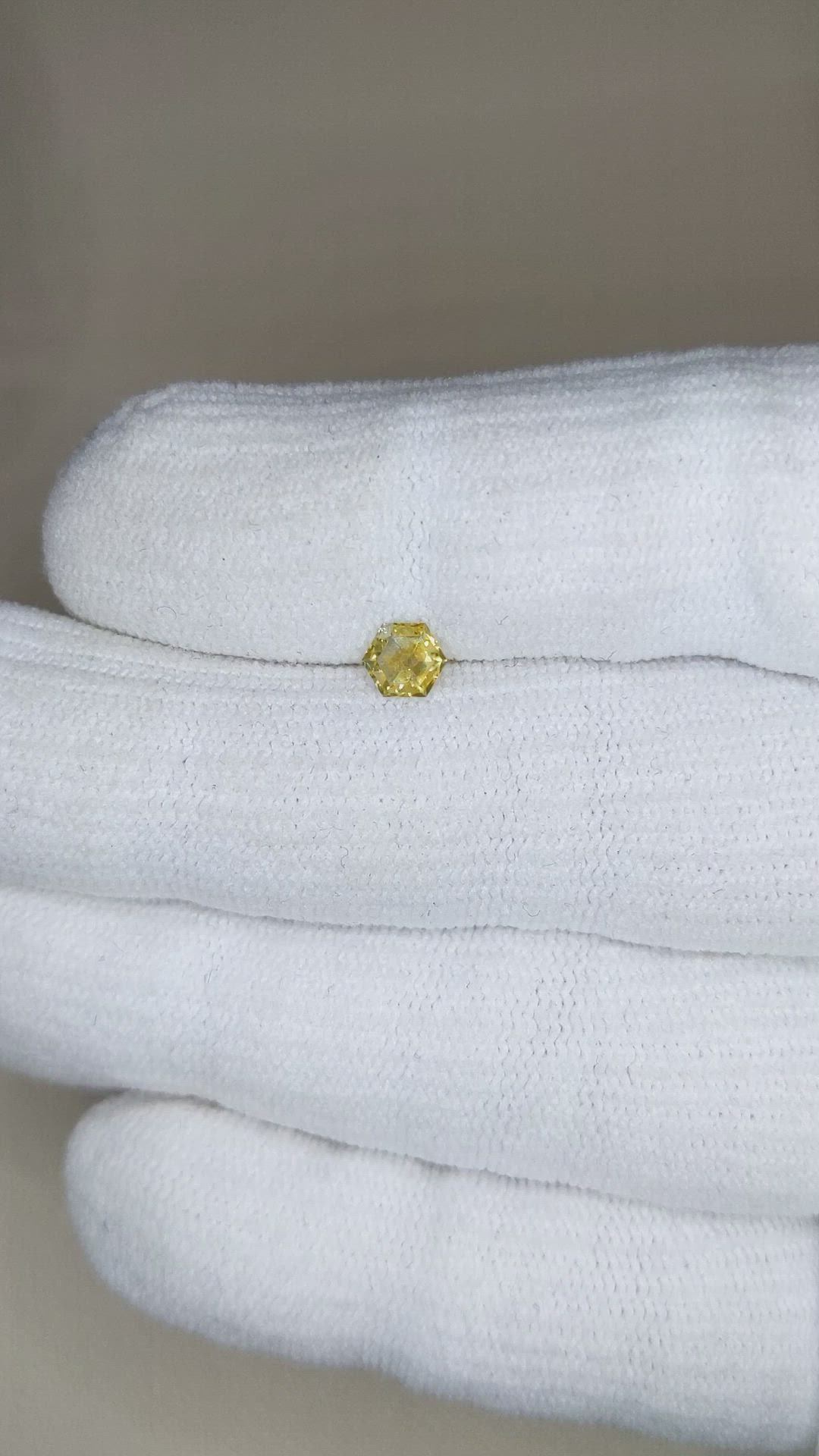 0.48 Ct. Yellow Sapphire from Montana Size Video