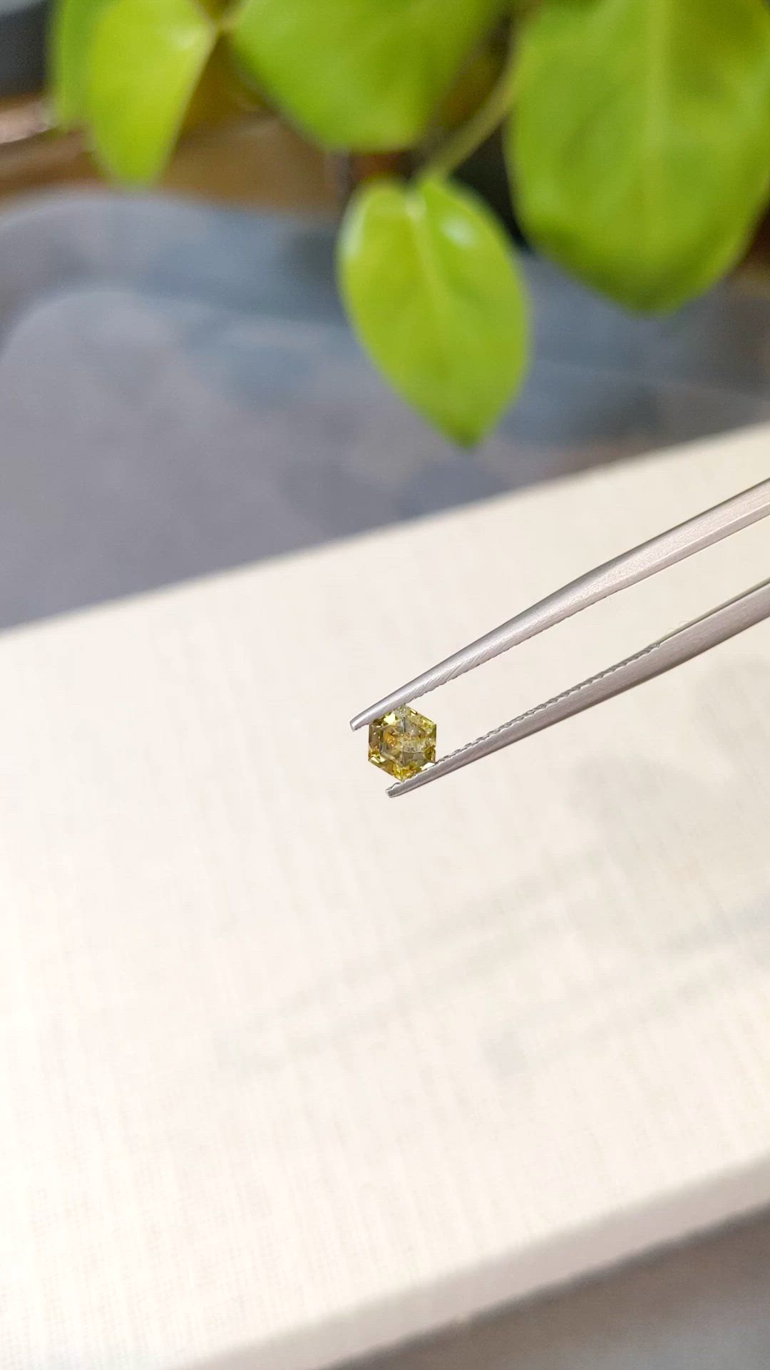 0.48 Ct. Yellow Sapphire from Montana Size Video