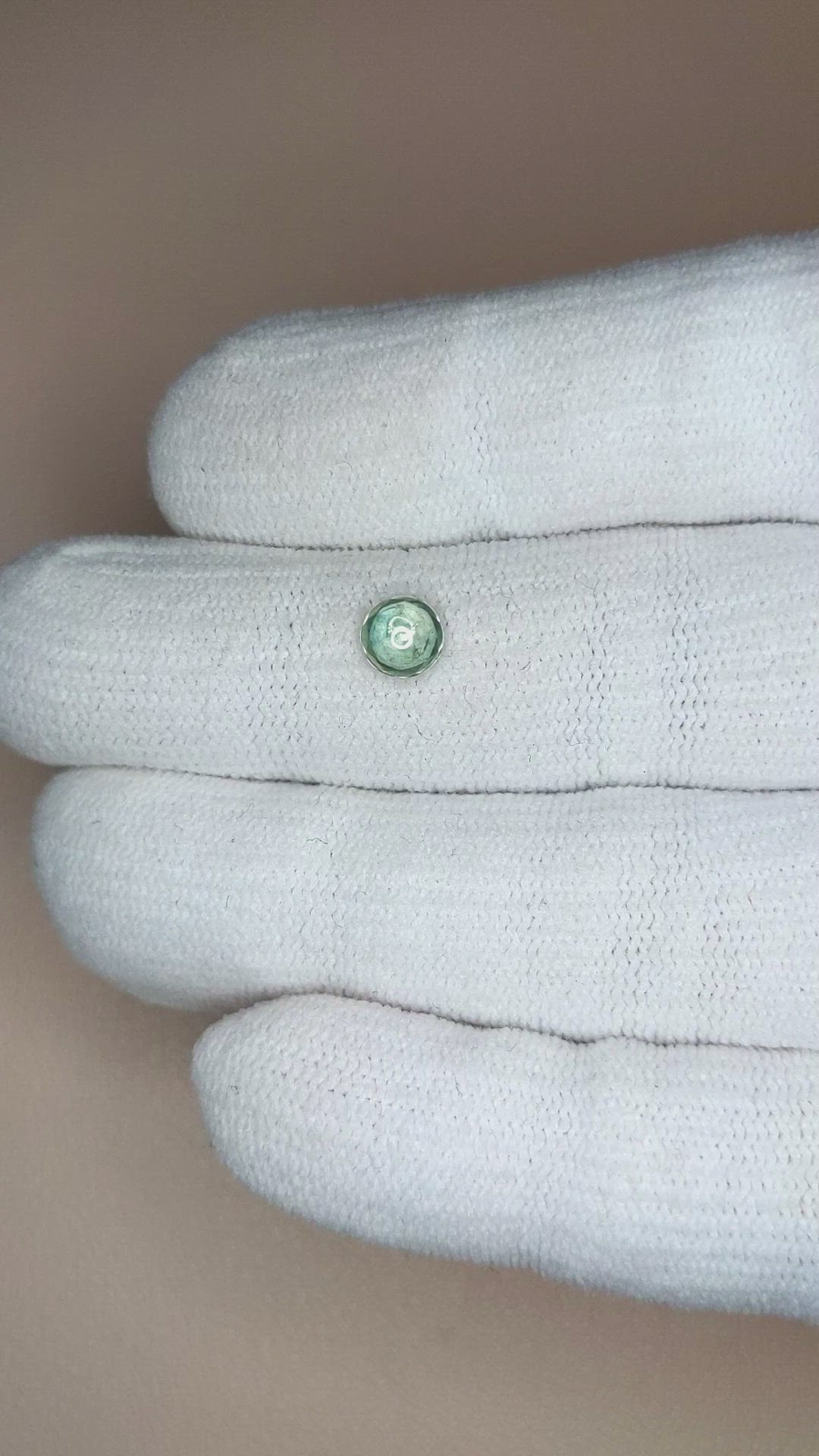 0.73 Ct. Bluish Green Sapphire from Montana Size Video
