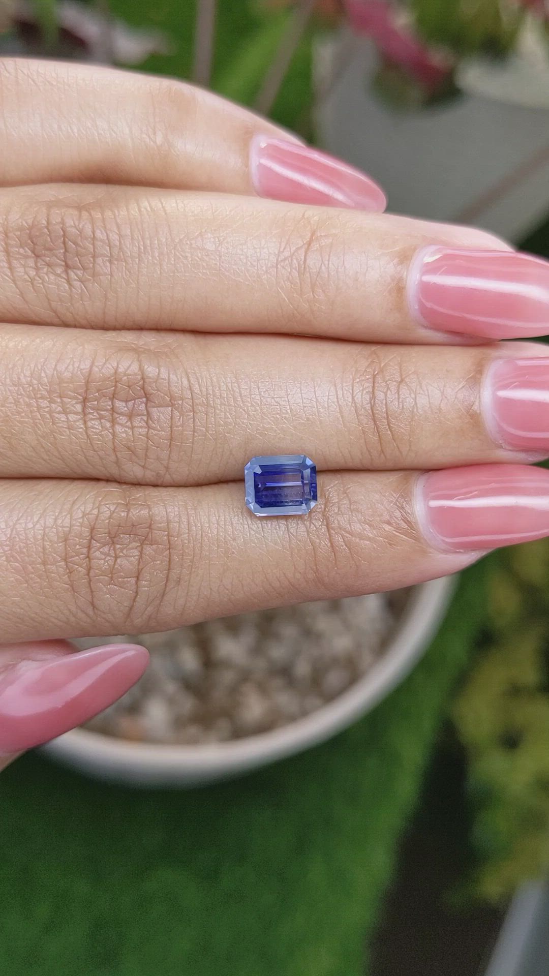 2.15 Ct. Blue Sapphire from Ceylon (Sri Lanka) Size Video