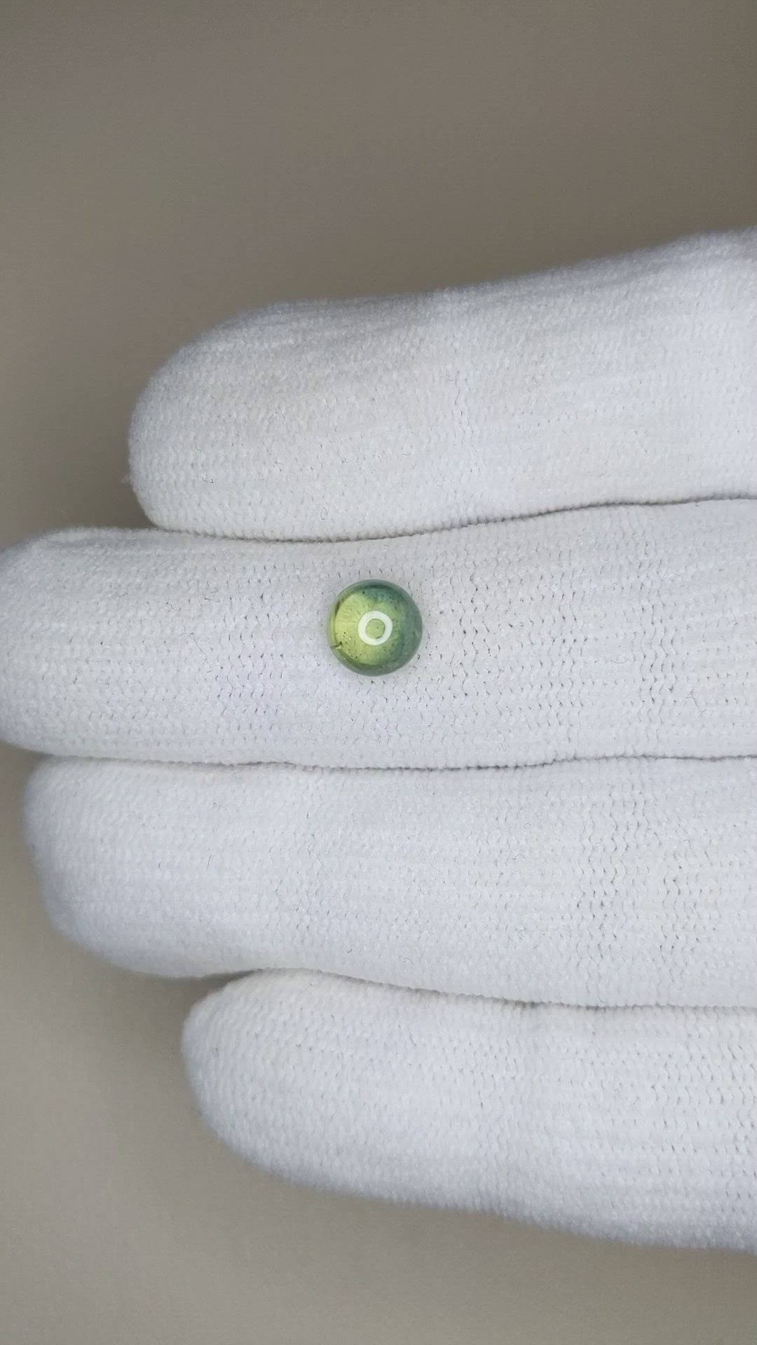 1.62 Ct. Bluish Green Cabochon Sapphire from Montana Size Video