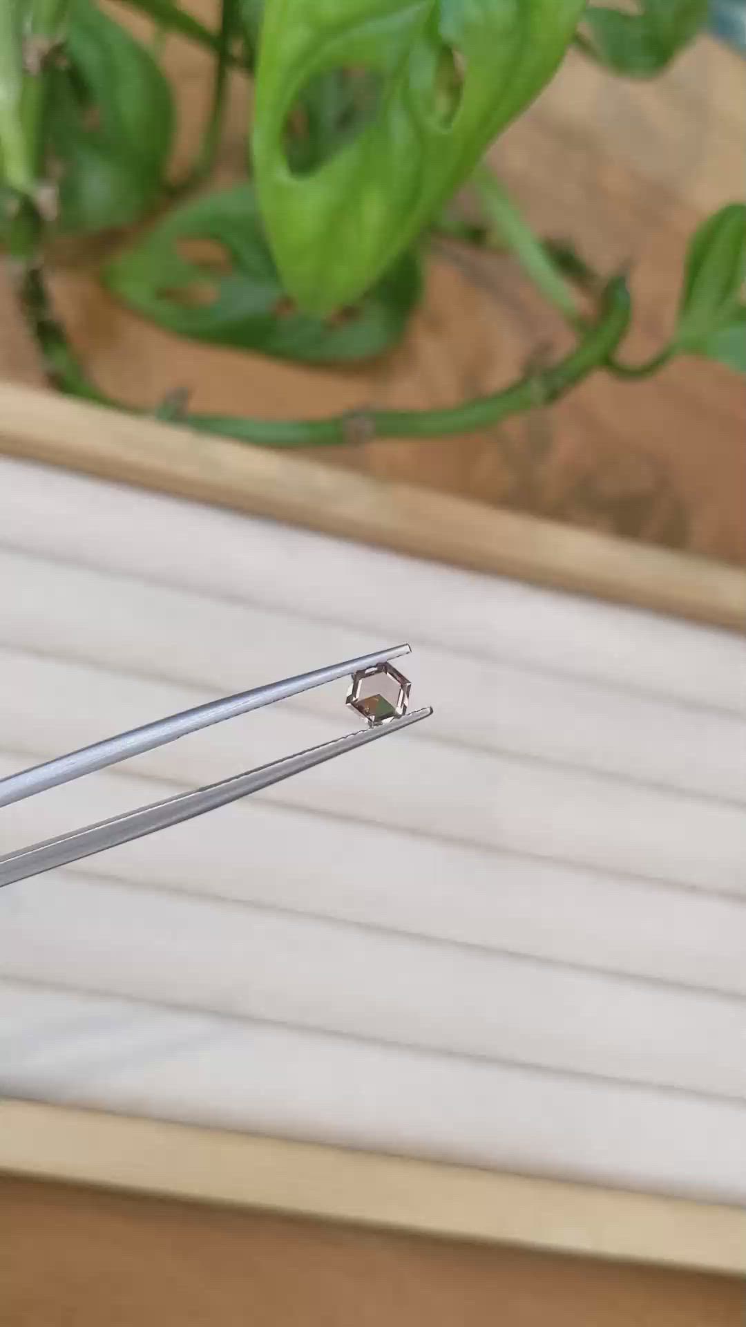 0.48 Ct. Peach Sapphire from Montana Size Video