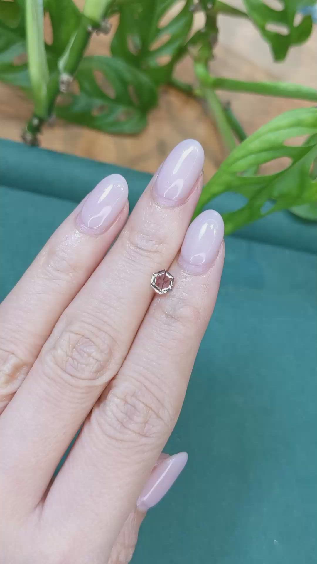 0.48 Ct. Peach Sapphire from Montana Size Video