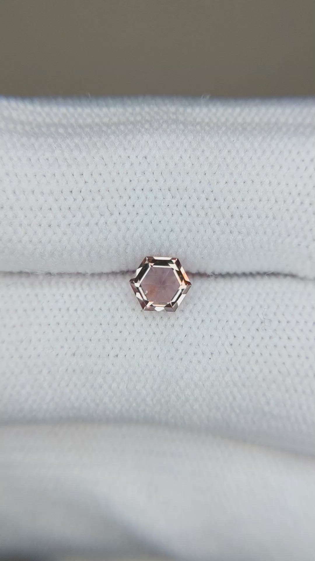 0.48 Ct. Peach Sapphire from Montana Size Video