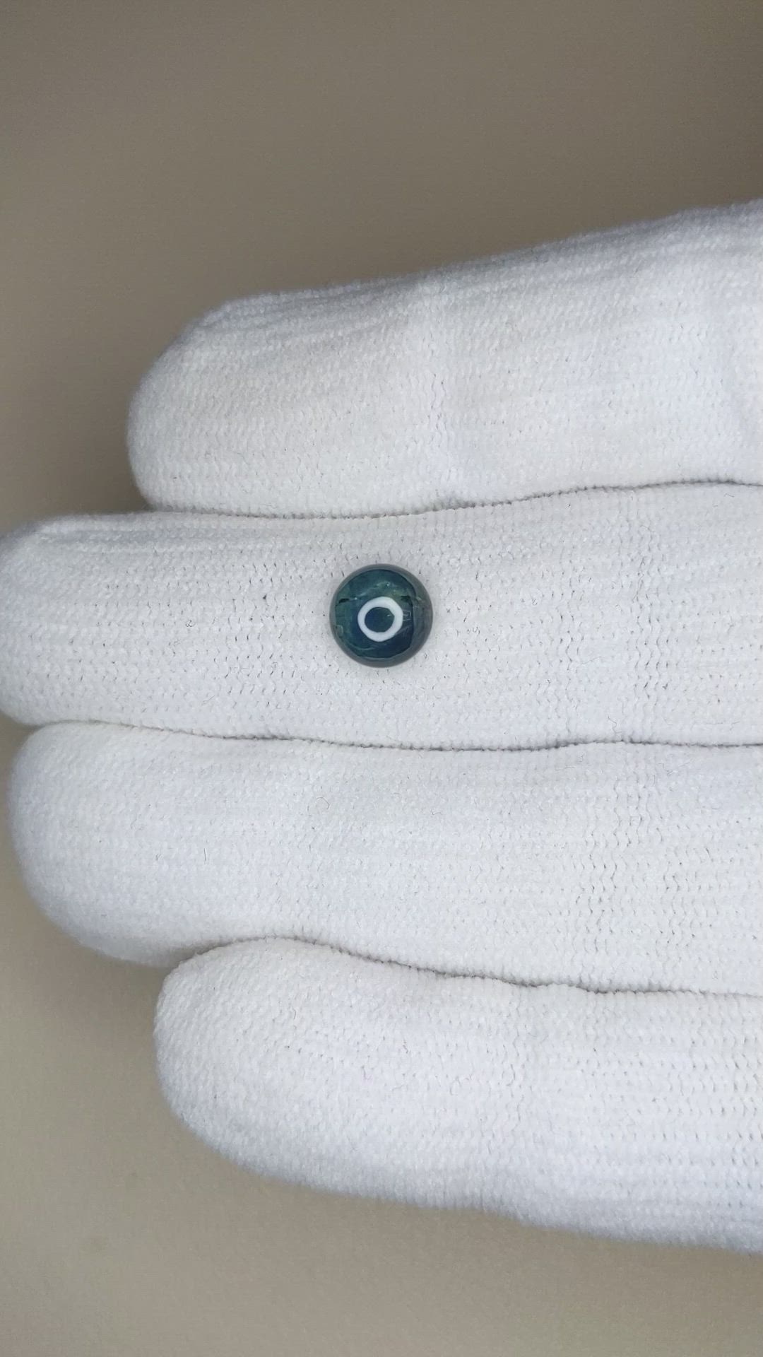 1.97 Ct. Blue Cabochon Sapphire from Montana Size Video