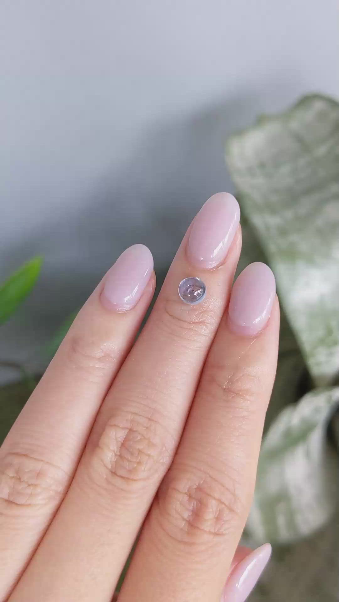 1.30 Ct. Blue Cabochon Sapphire from Montana Size Video